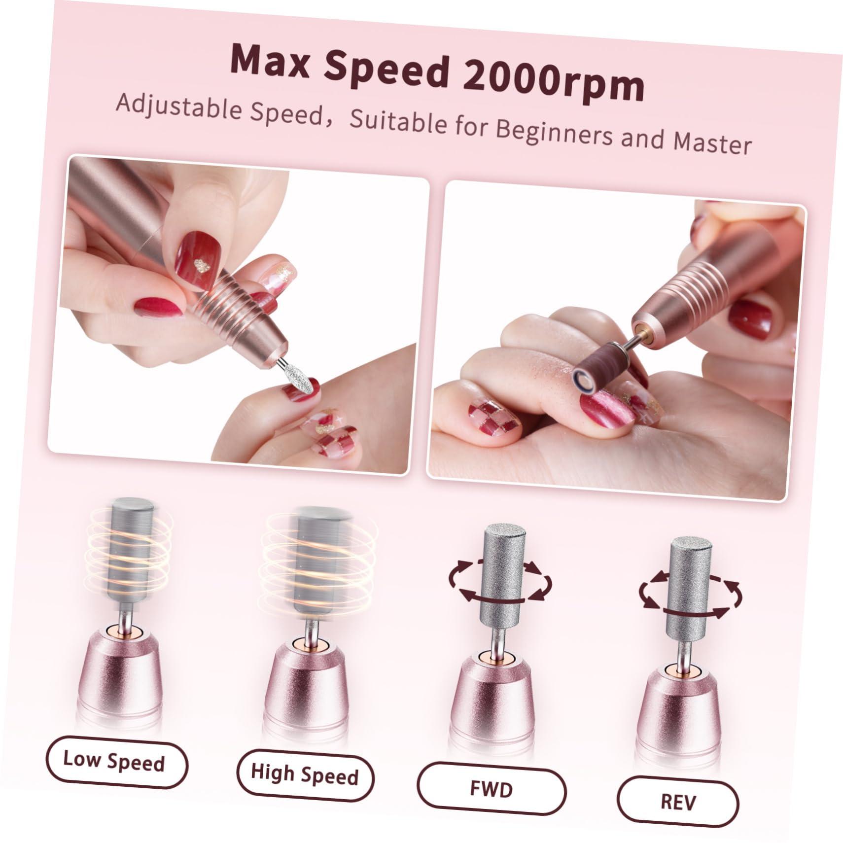 Beavorty Beavorty Professional Nail Tools Set Electric Nail Drill Machine 5 Speeds for Women