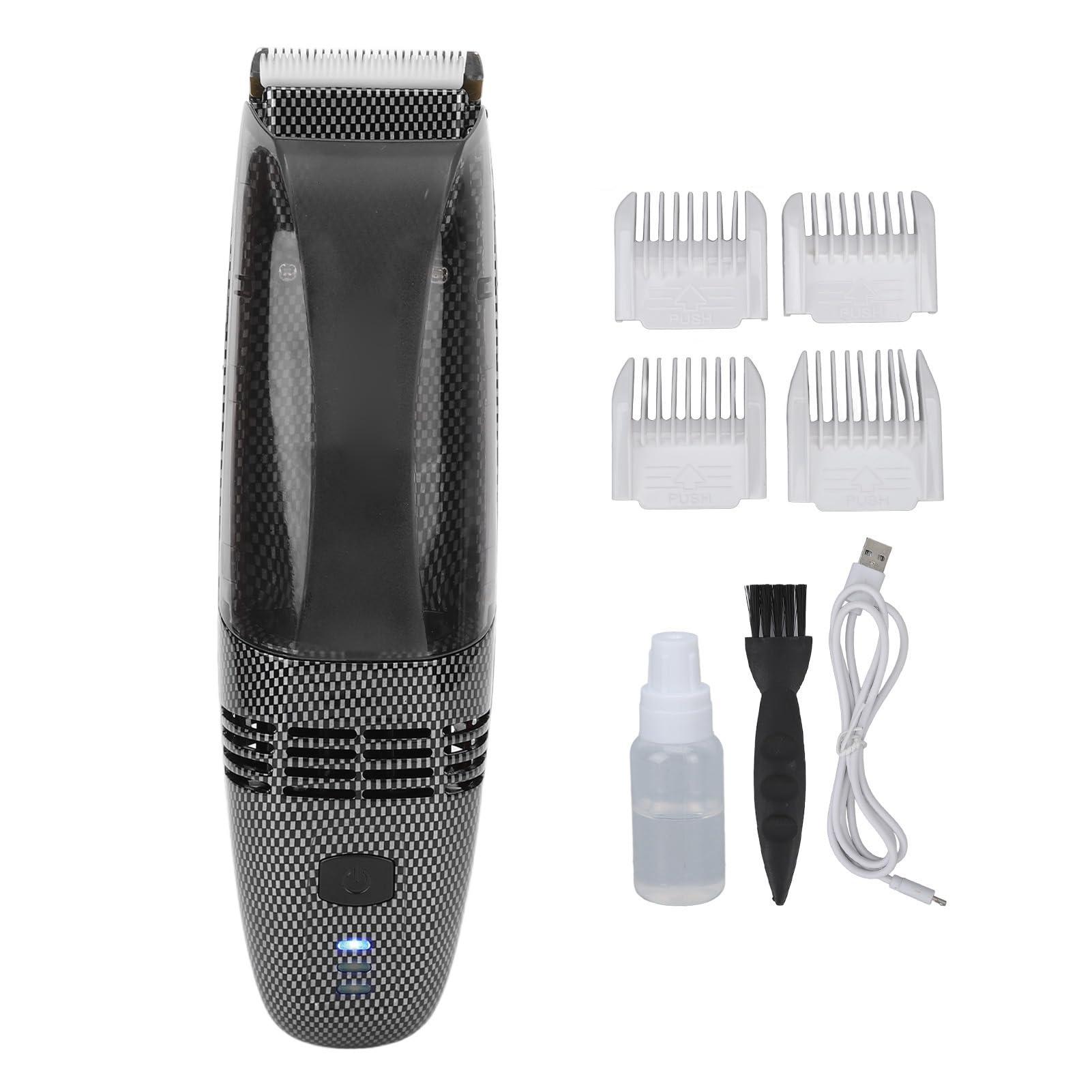 Diydeg Diydeg Electric Hair Clipper, USB Recharge Light Vacuum Hair Trimmer with Automatic Hair Suction, Electric Body Hair Trimmer with 4 Guide Combs, Cordless Haircut Toddler Haircut Kit