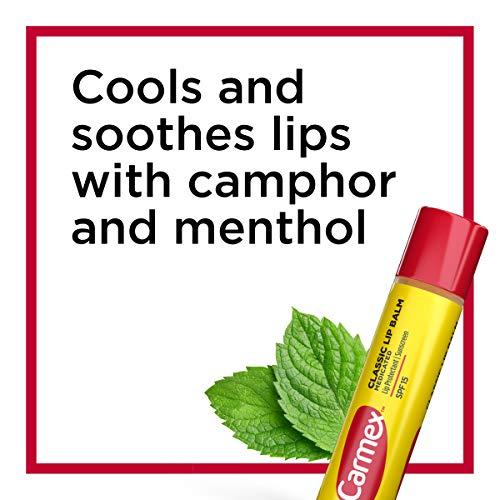 Carmex Carmex Classic Medicated Lip Balm Sticks, Lip Moisturizer for Chapped Lips, 18 Count (6 Packs of 3)