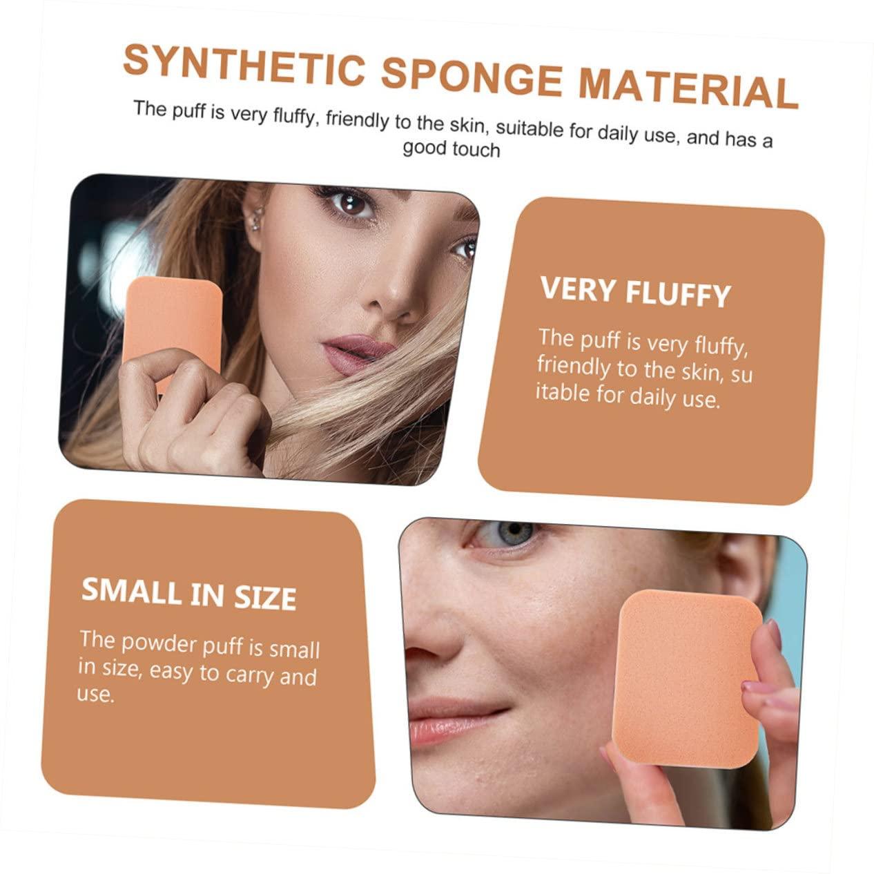 FRCOLOR FRCOLOR 10pcs Square Puff Cosmetic Powder Puff Multipurpose Cosmetic Puff Girl Cosmetic Puff Girl Makeup Puff Cosmetics Puff Tool Square Sponge Makeup Pad Makeup Kit Synthetic Sponge