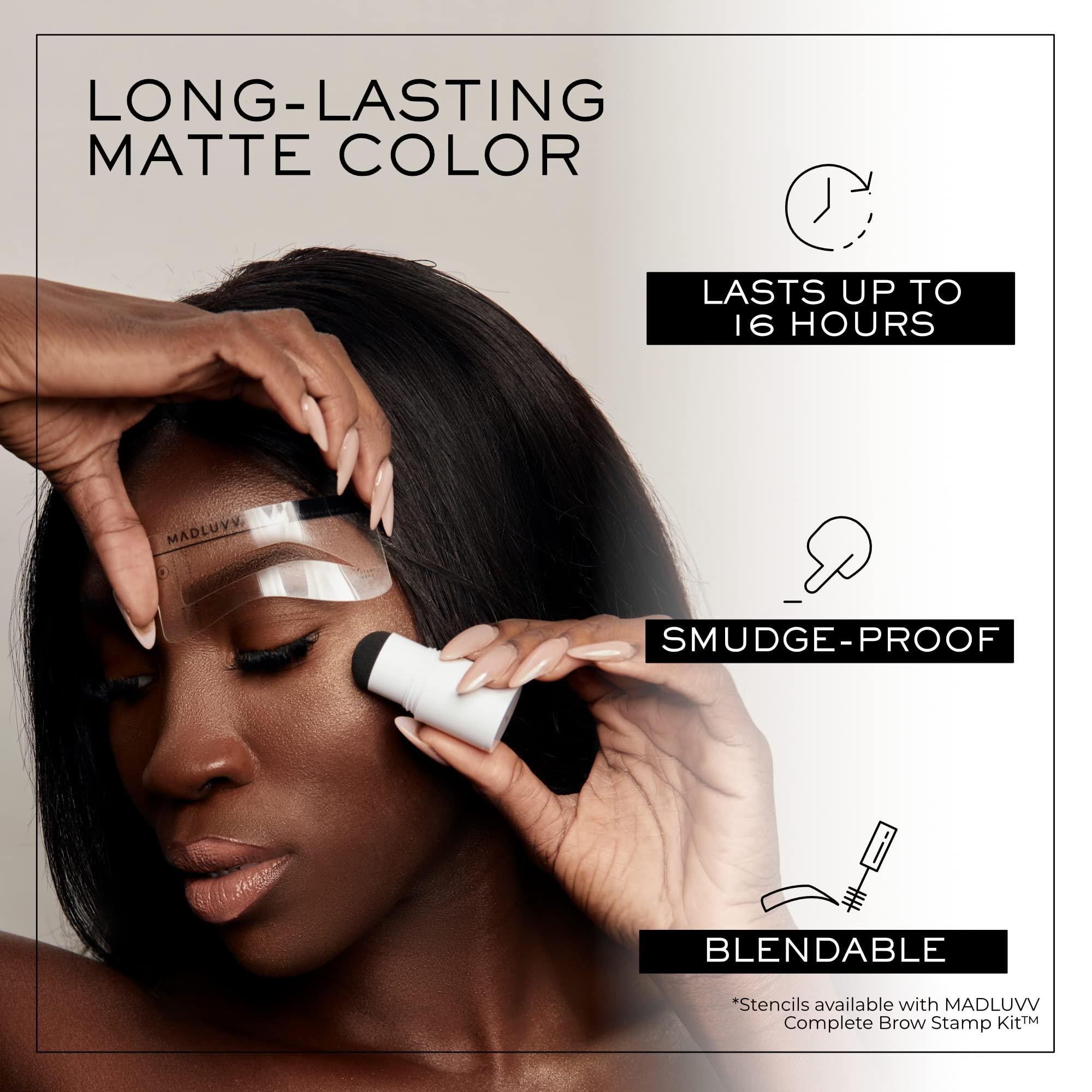 MADLUVV MADLUVV Brow Stamp Refill* - Color Stamp for Brows & Root Touch Up for Women & Men, Instantly Conceal Hair Loss, Grey Hair, Thinning Hair with Stain-Proof/Smudge-Proof Powder Formula (Taupe)