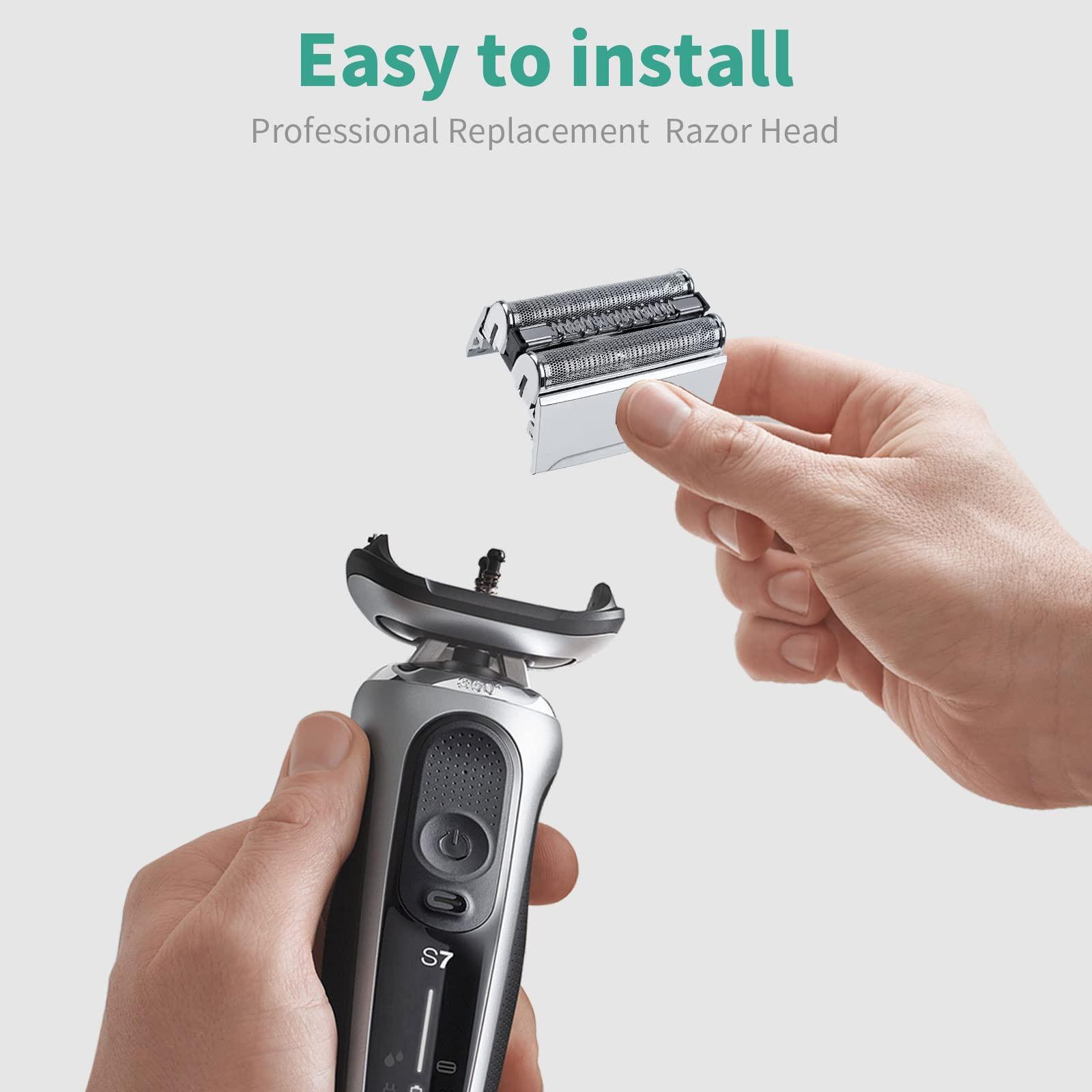Lnauy 70S Replacement Head Compatible with Braun Series 7 S7 Razors Models 720, 720S-3, 720S-4, 720S-5, 730, 790CC, 790CC-3, 790CC-4