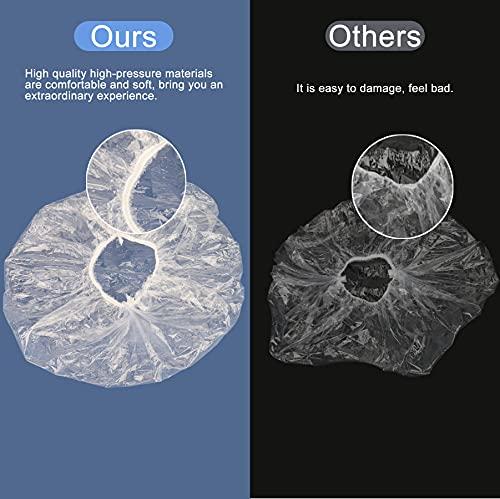 Ceizioes 150 PCS Upgrade Disposable Shower Caps. Ceizioes Waterproof Hair Bath Caps. Thickening Shower Cap for Women Kids Girls. Hotel and Hair Salon. Travel Spa. Home Use Beauty Salon