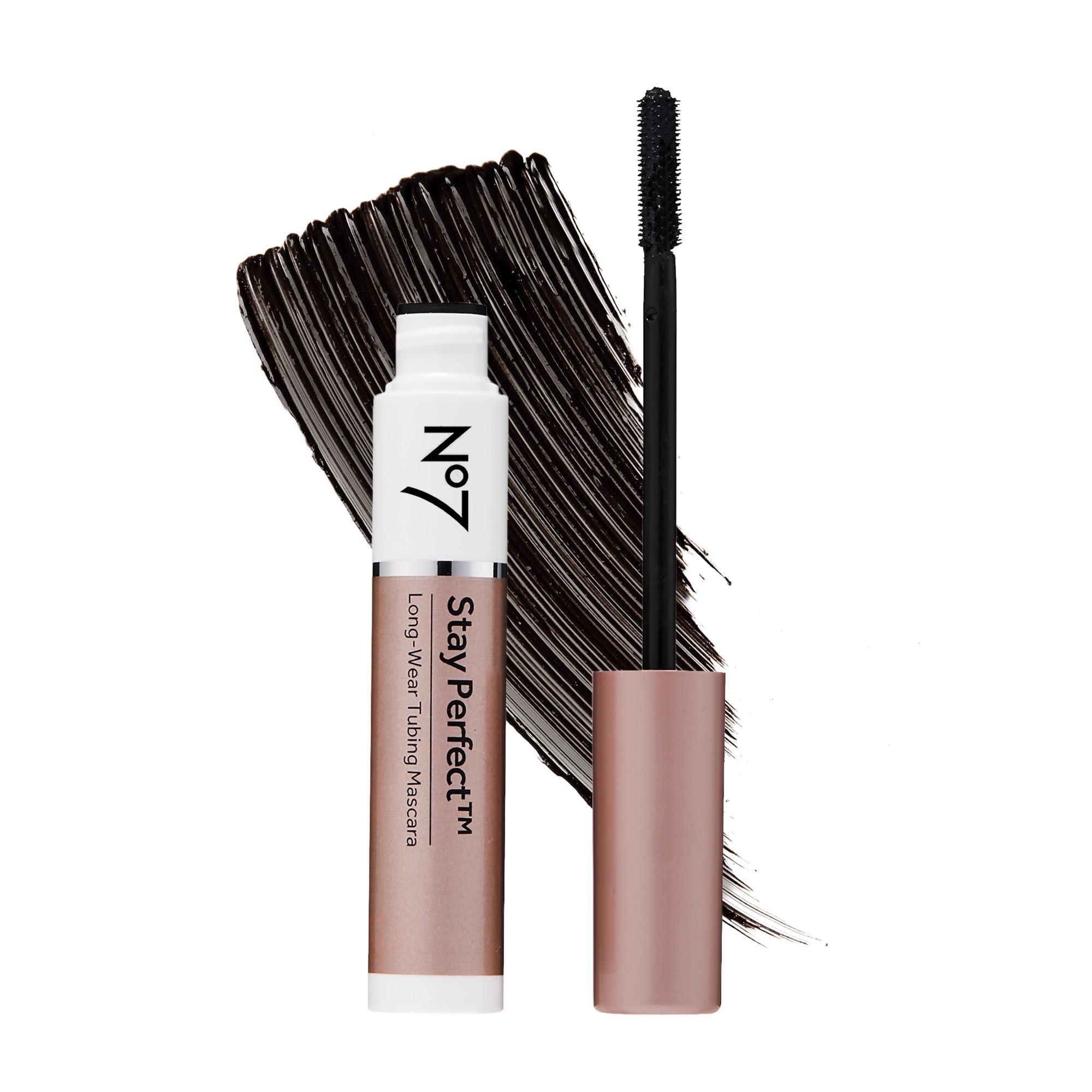 No7 No7 Stay Perfect Mascara - Smudge-Free Mascara with Straight Brush Applicator for Long-Lasting Volume Up to 24 Hours - Rain-Proof, Tear-Proof Mascara (7ml)