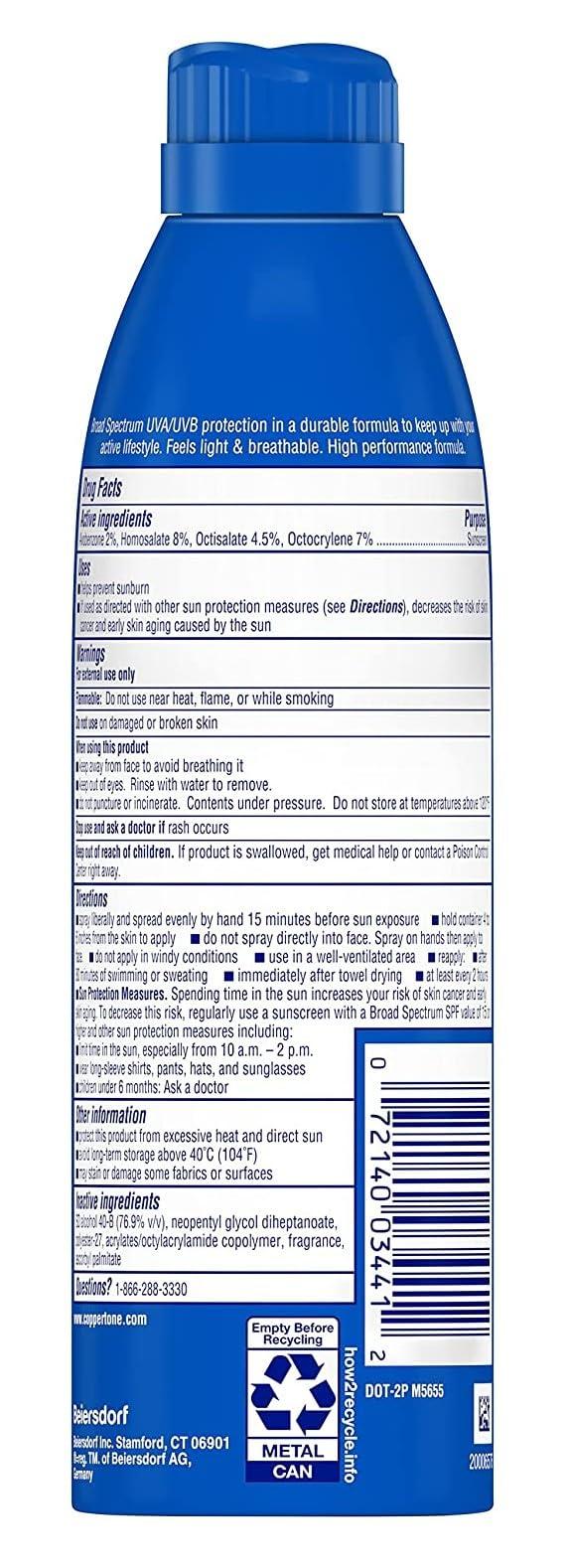 Coppertone Coppertone SPF#30 Sport 4-In-1 Performance Spray 5.5 Ounce (Pack of 3)