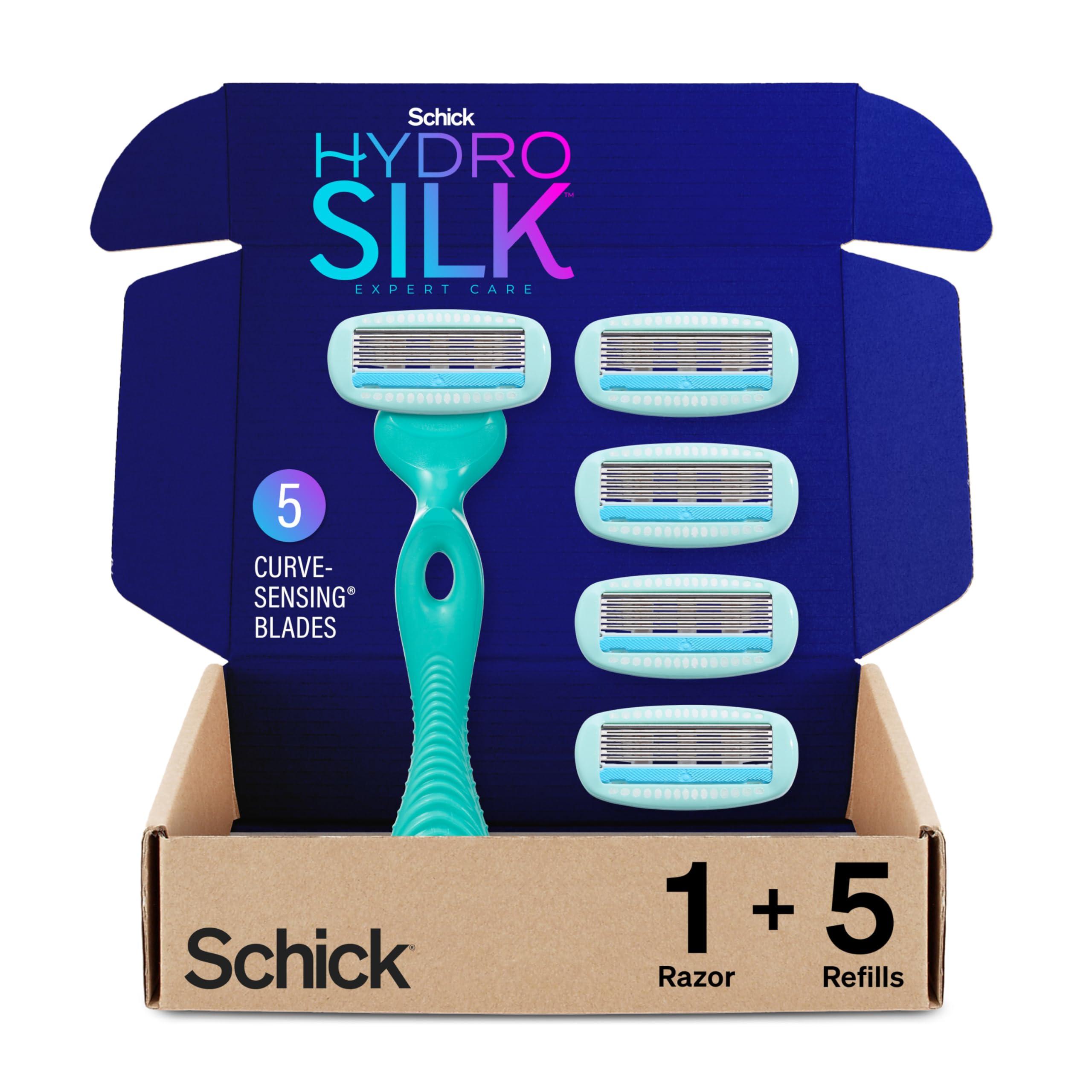 INTUITION INTUITION Schick Women's Razor Variety Pack with 1 Handle & 4 Intuition Blades & 1 Schick Hydro Silk Sensitive Skin Razor with 5 Moisturizing Blades