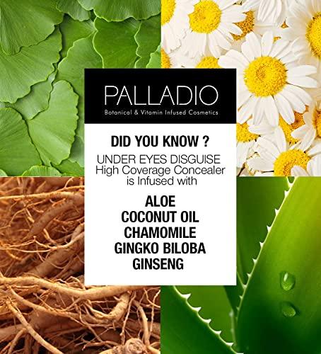 Palladio Palladio Full Coverage Concealer, Under Eyes Disguise, Creamy Face and Eye Concealer, Evens Skin Tone, Conceals Blemishes, Dark Circles and Fine Lines, Use with Concealer Brush, Macchiato