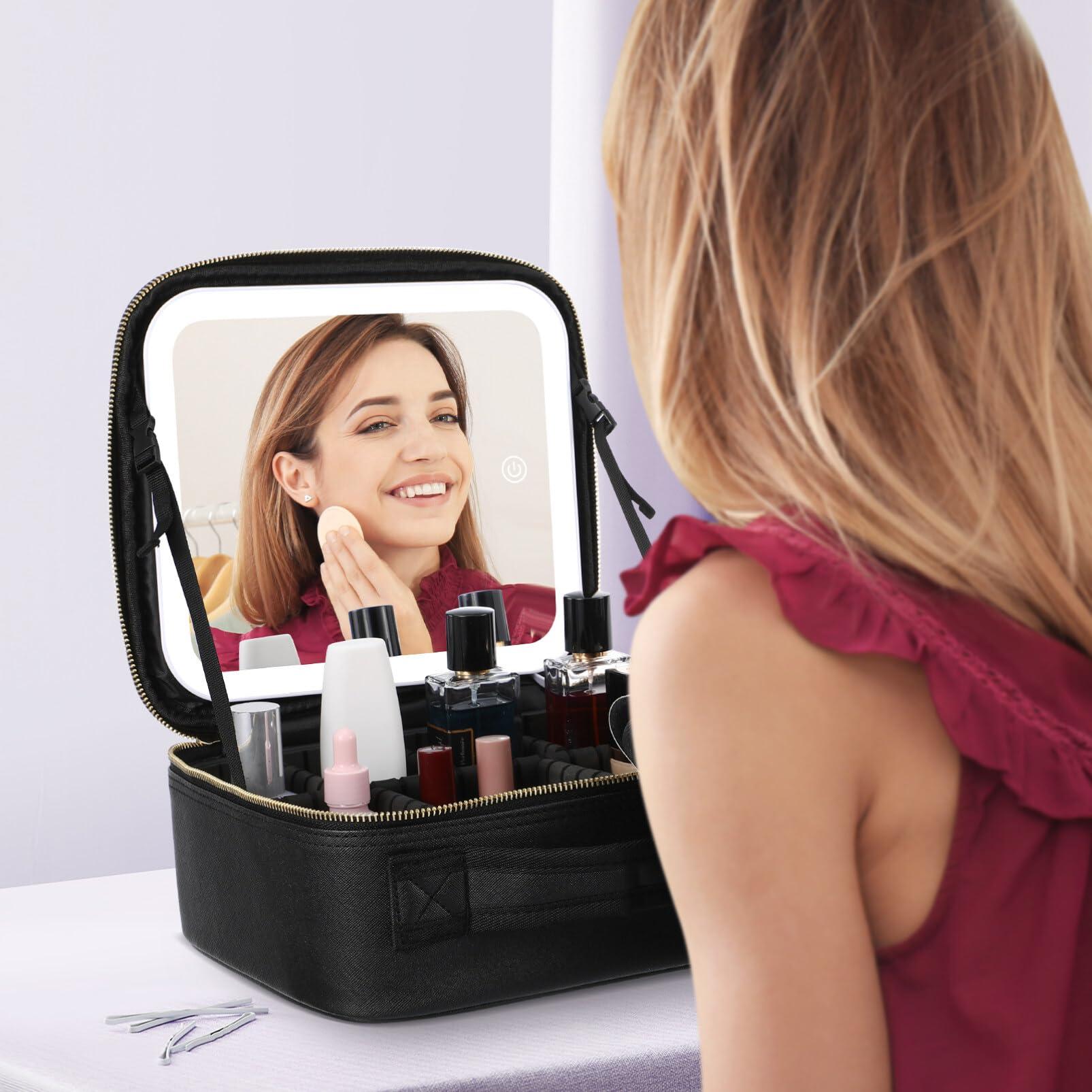 EXCEART EXCEART makeup organizer bag large capacity cosmetic bag large makeup pouch big cosmetic bag extra large toiletry bag makeup case large portable makeup bag travel pu leather