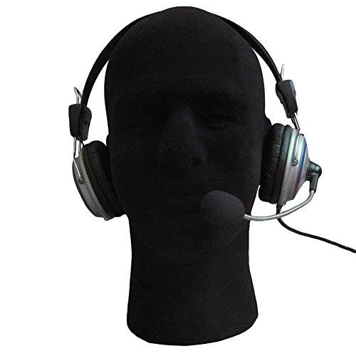 discountstore145 discountstore145 Foam Mannequin Head,Practical Multi-Use Lightweight Mannequin Head Foam Male Mannequin Head Model Wig Hair Glasses Display Stand for Salon Shopping Mall Black