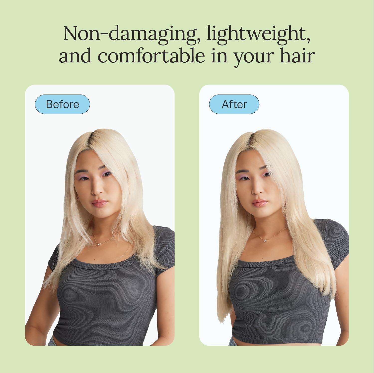 Zala Zala Tape In Hair Extensions - Premium Human Remy Hair Extensions with Easy Installation - Uses Lightweight, Non-Damaging Tape Adhesive Tabs - Ice Queen Platinum (52g / 20 inch)