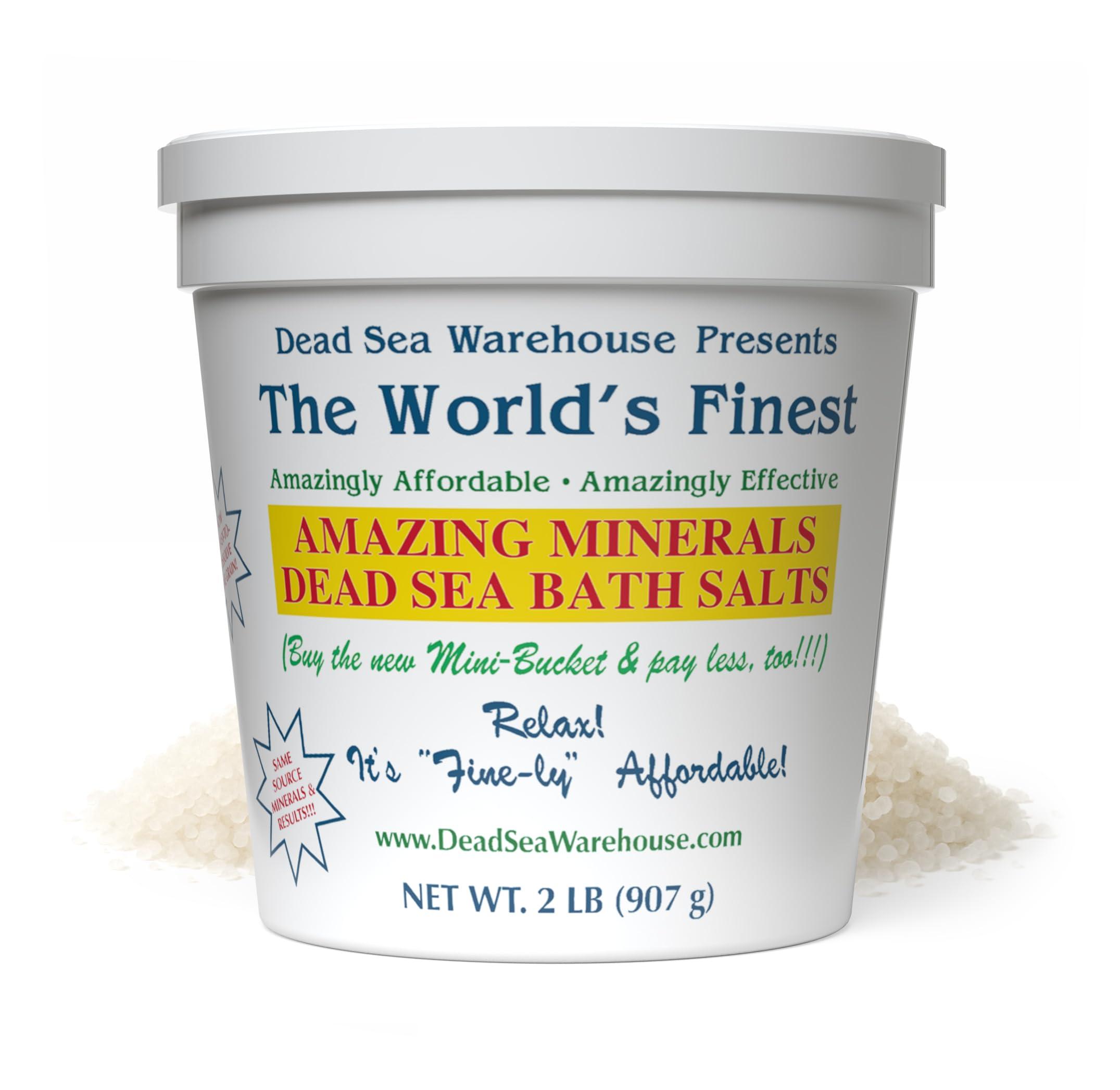 Dead Sea Warehouse Dead Sea Warehouse Amazing Minerals Dead Sea Bath Salts 2 LBS Highest Mineral Content Natural Muscle Tension Relief