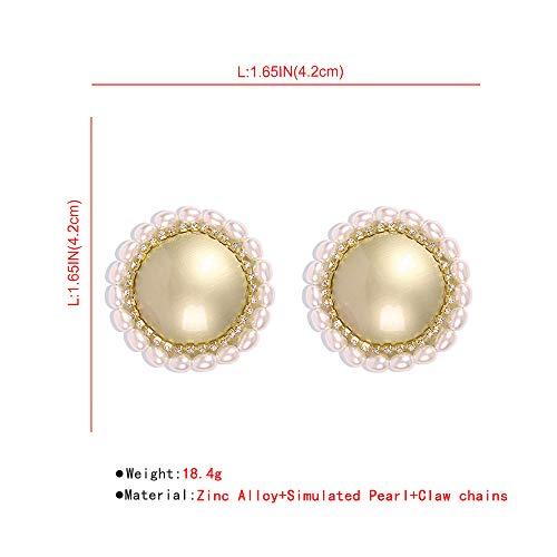 Doubnine Doubnine Baroque Sun Earrings Studs Gold Statement Wedding Women Party Gift Accessories
