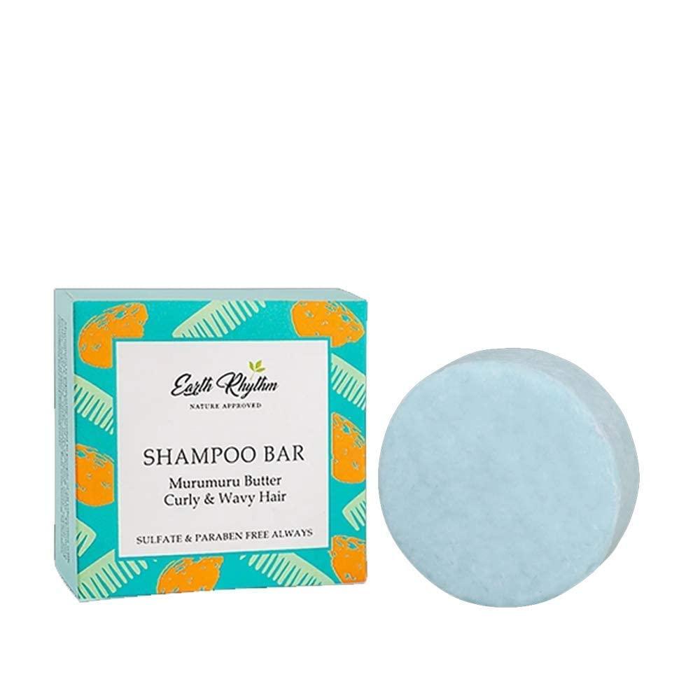 RUP RUP Earth Rhythm Murumuru Butter Shampoo Bar for Curly & Wavy Hair, 100% Biodegradable, Plastic-Free Packaging - 80 GM (Cardboard)