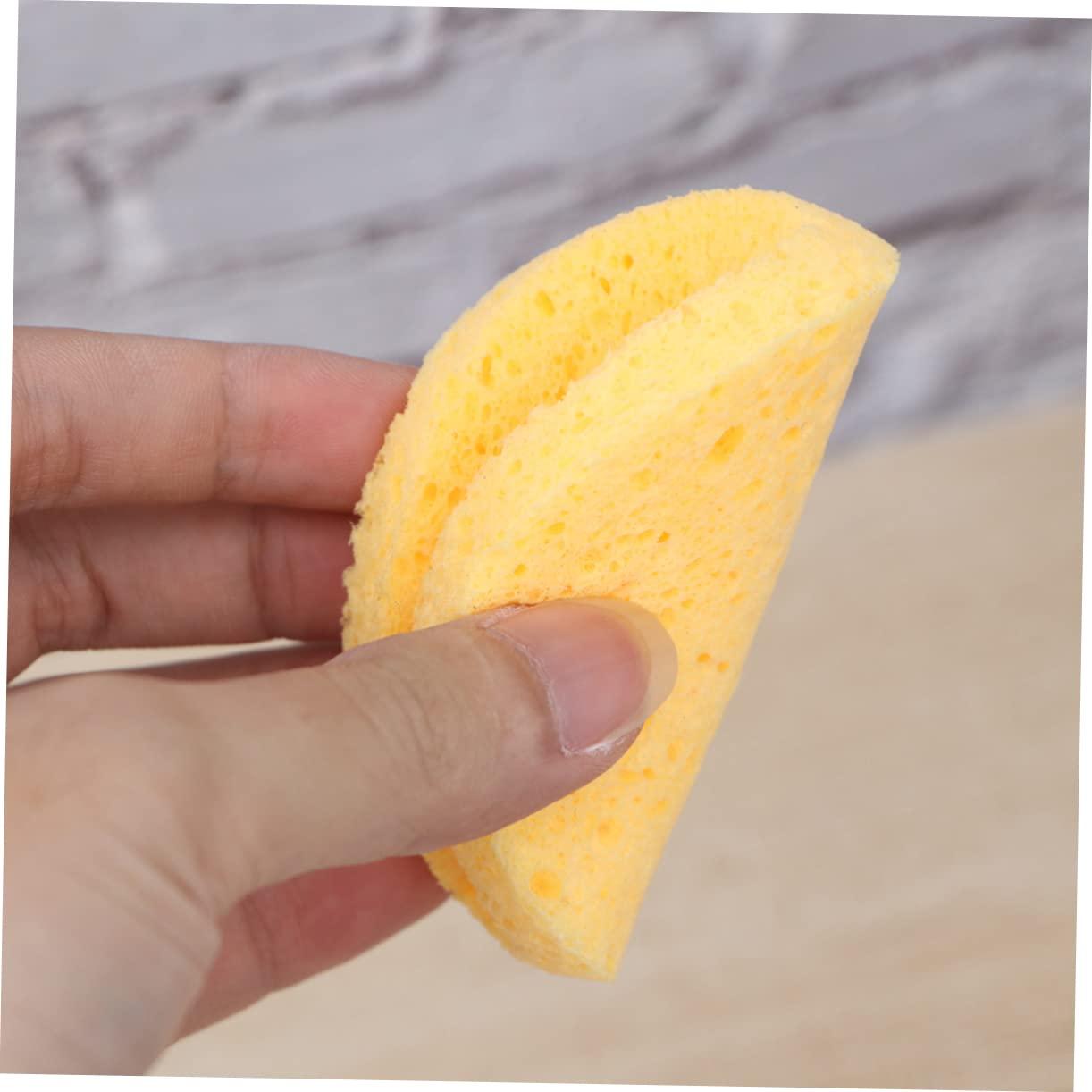 Ipetboom Ipetboom 10 Pcs Round Sponge Pads Makeup Remover Pads Round Face Sponge Kit Facial Powder for Women Circle Facial Sponge Makeup Remover Sponge Makeup Sponge Cleansing Facial Sponge Yellow