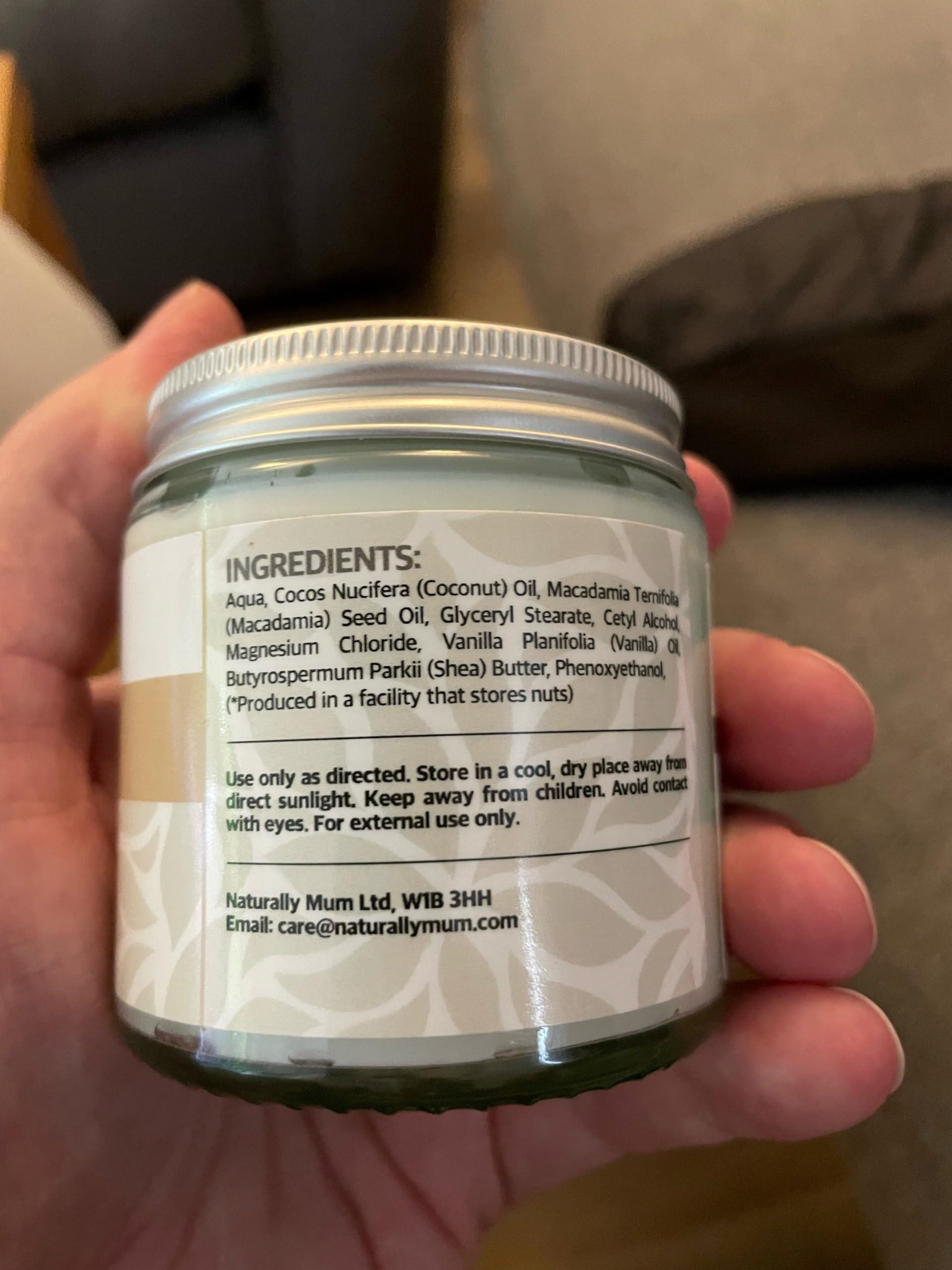 NaturallyMum NaturallyMum Magnesium Body Lotion Bundle | Support for Sleep, Heart, Bone, Nerve, Gut and Muscle Health | Topical Cream Safe for Kids | Lavender & Vanilla | 2 x 4 fl oz