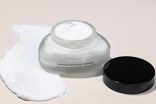 Aloette Aloette Maximum Moisture Complex, Premium Age Defying Face & Anti Wrinkle Cream, Vitamin E, Shea Butter, Aloevera for All Skin Types, Cruelty Free, 2.3 Oz