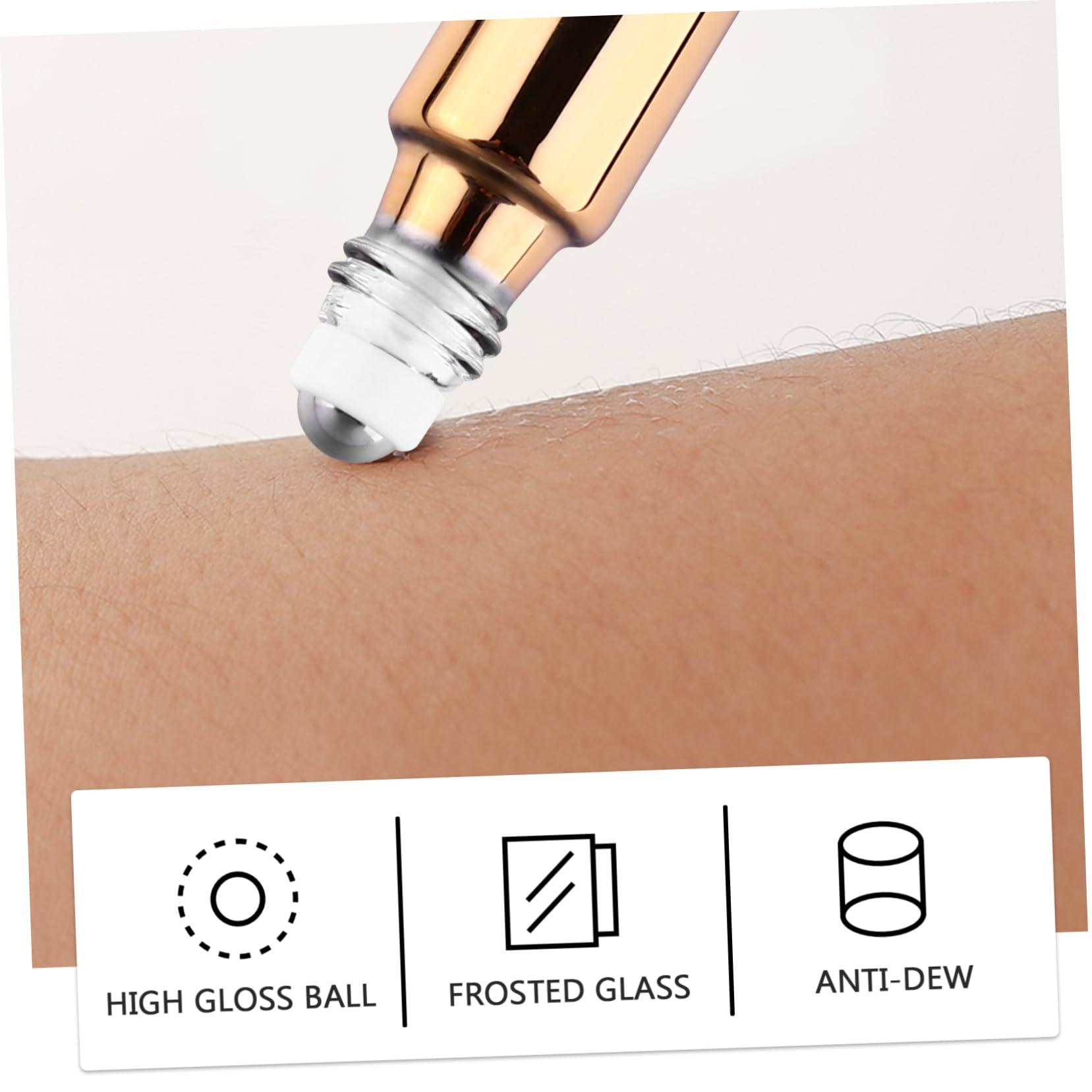 CAJDEOPYE 18 Pcs Roll Essential Oil Perfume Bottle Essential Oil Bottle Refillable Bottles Subpackaging Bottle Empty Bottles Perfume Sample Bottle Glass Bottle Roller Bottle Perfume Bottles/939