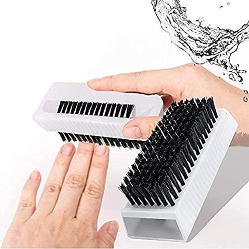 TourKing TourKing Cleaning Brush, 2 PCS Soft Nylon Bristles Hand Scrubbing Brushes with Nail Cleaner, Non Disposable Fingernails Cleaning Brush, Double-Sided