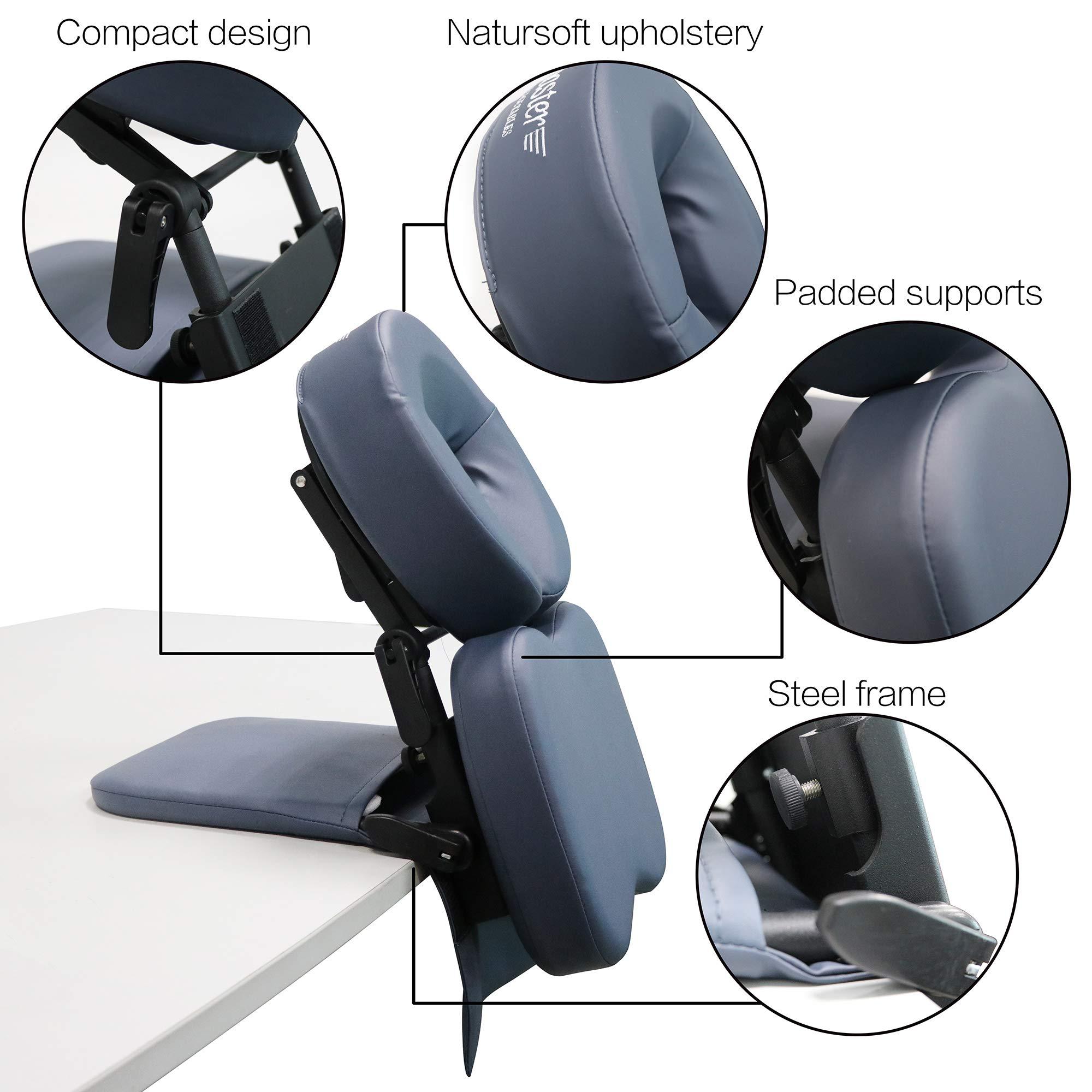 Master Massage Master Massage Desktop Face Cradle Massage Kit Table & Desk Top Face Pillow Support Foldable Adjustable Head Rest Cushion Cradle - Massage Kit, Siesta Artifact, Eye Surgery Recovery, Royal Blue