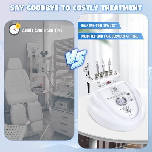Beauty Star Upgraded 2 IN1 Diamond Microdermabrasion Machine, Beauty Star Professional Diamond Dermabrasion Facial Devices System at Home, Face Pore Cleansing Tool(65-68cmHg Vcuum Suction)