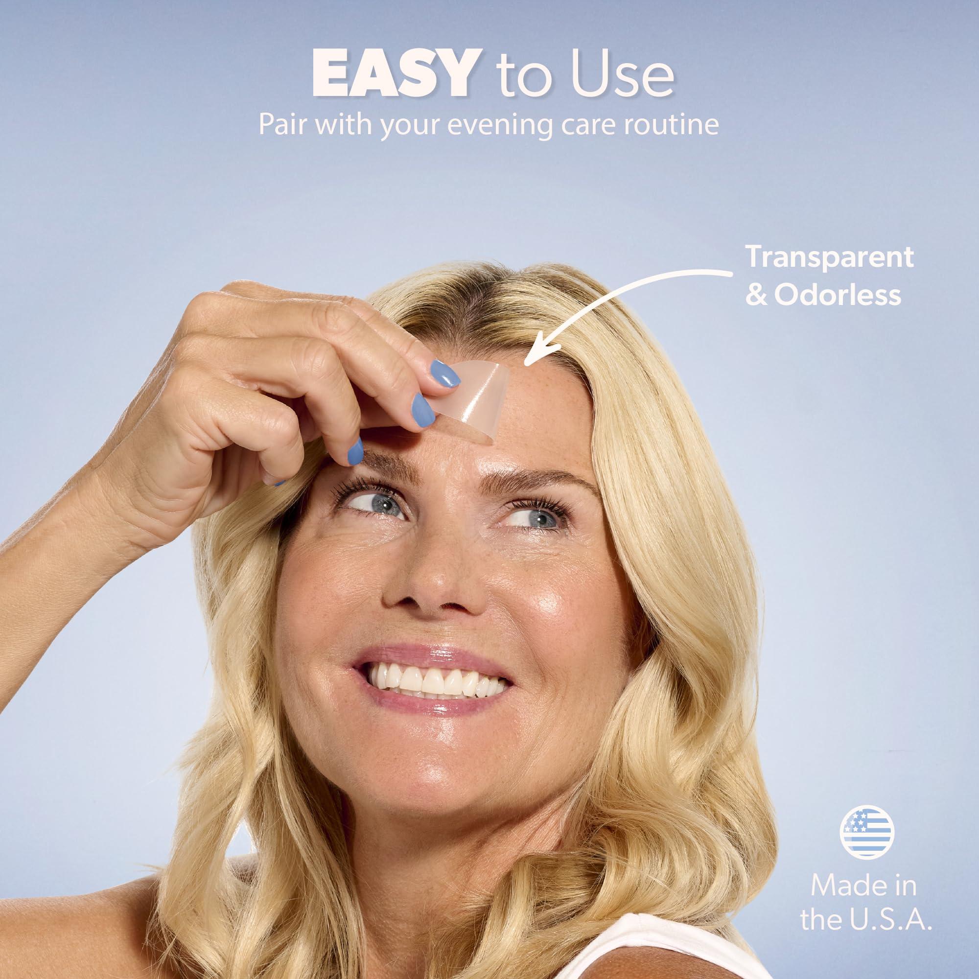 Smoothies Smoothies Triangle Wrinkle Patches for Face Overnight - Facial Patches for Elevens, Crows Feet and more, 144 Facial Adhesives per Box - Face Tape, Made in the USA