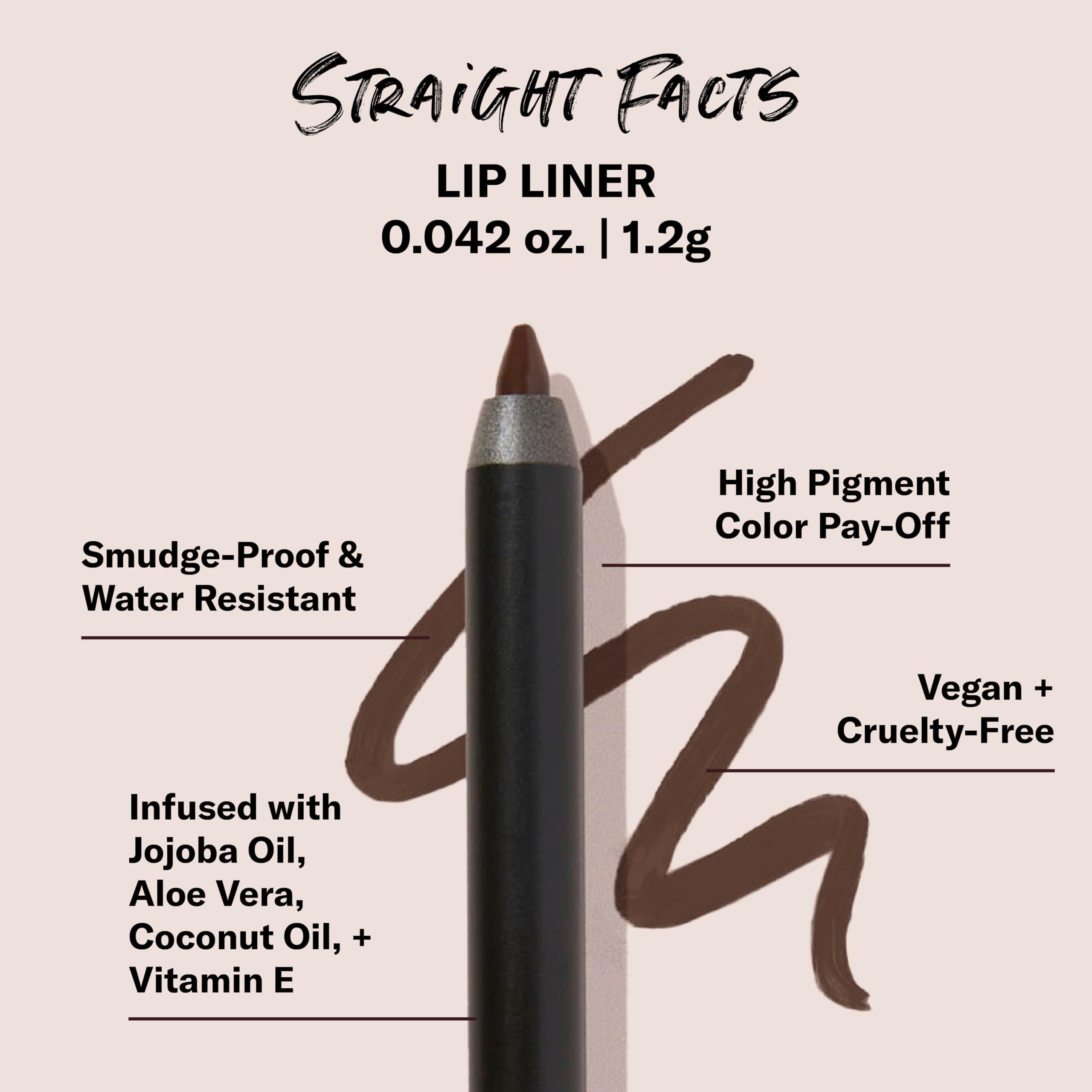 The Lip Bar The Lip Bar | Straight Line Lip Liner | Vegan & Cruelty Free | Straight Facts