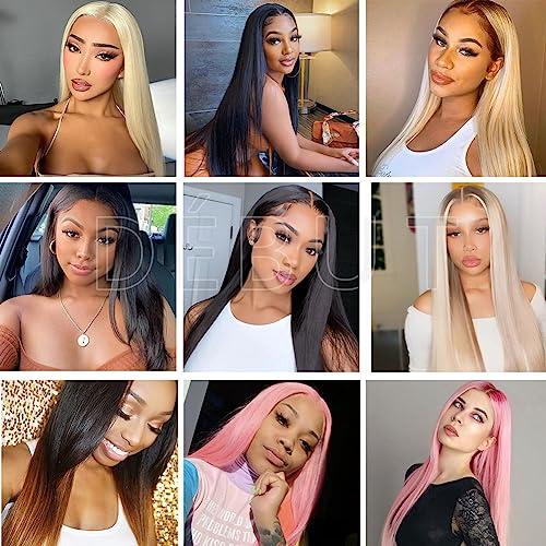 DBUT DBUT Long Straight Hair 6 Bundles High Temperature Fiber 300g for Full Head Synthetic Hair Weave Medium Brown 26 28 30 Inches