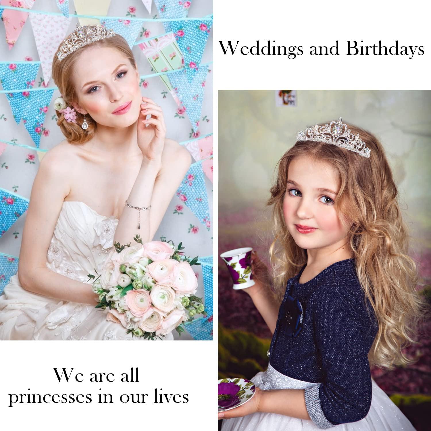 VELSCRUN VELSCRUN Crown for Men and Women, Happy Birthday Queen Tiara for Women, Birthday Crowns for Women