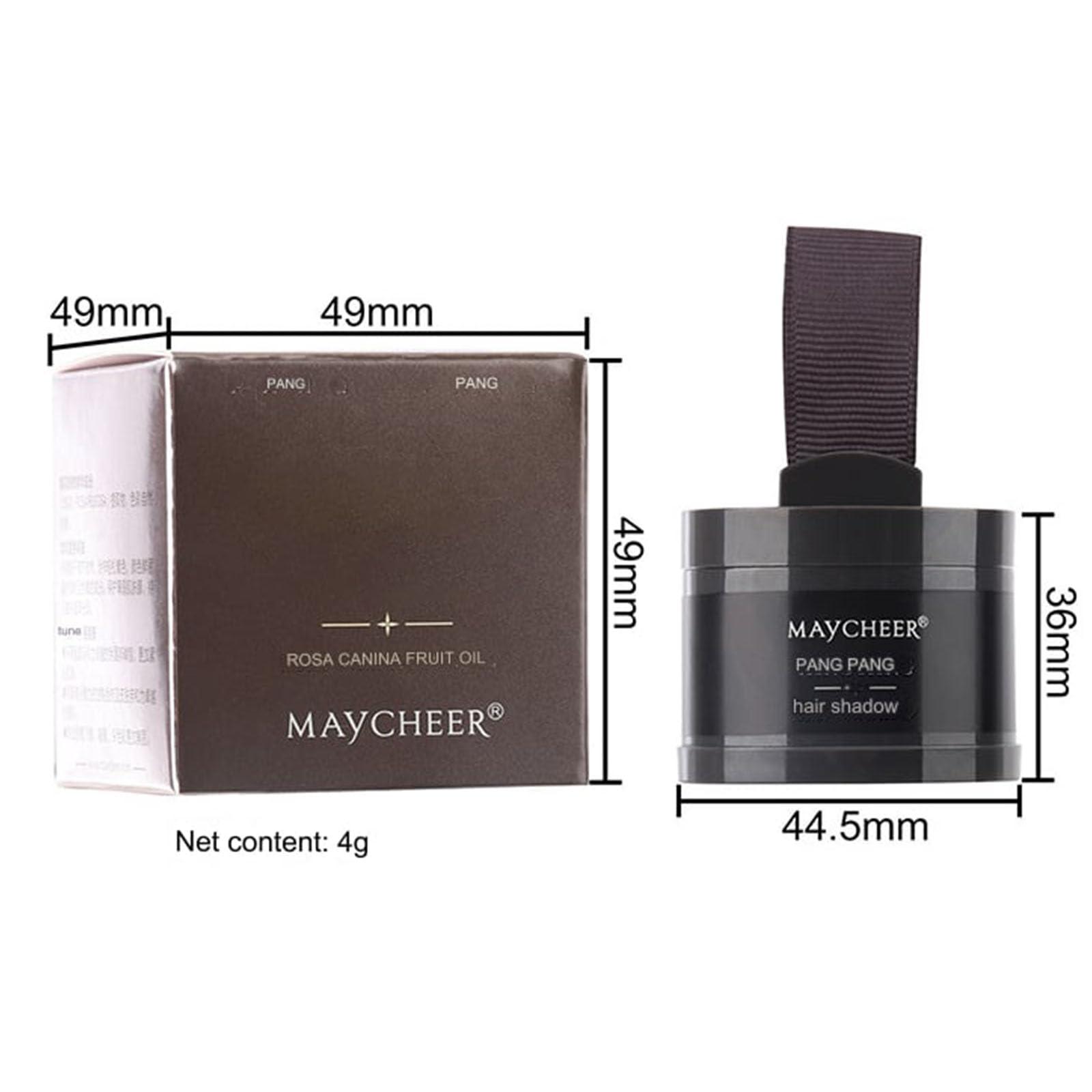 lkujiop Maycheer Enhanced Hairline Shadow Powder for Women and Men, Root Cover with Hair Shading and Pang Pang Effect (Black, 1)