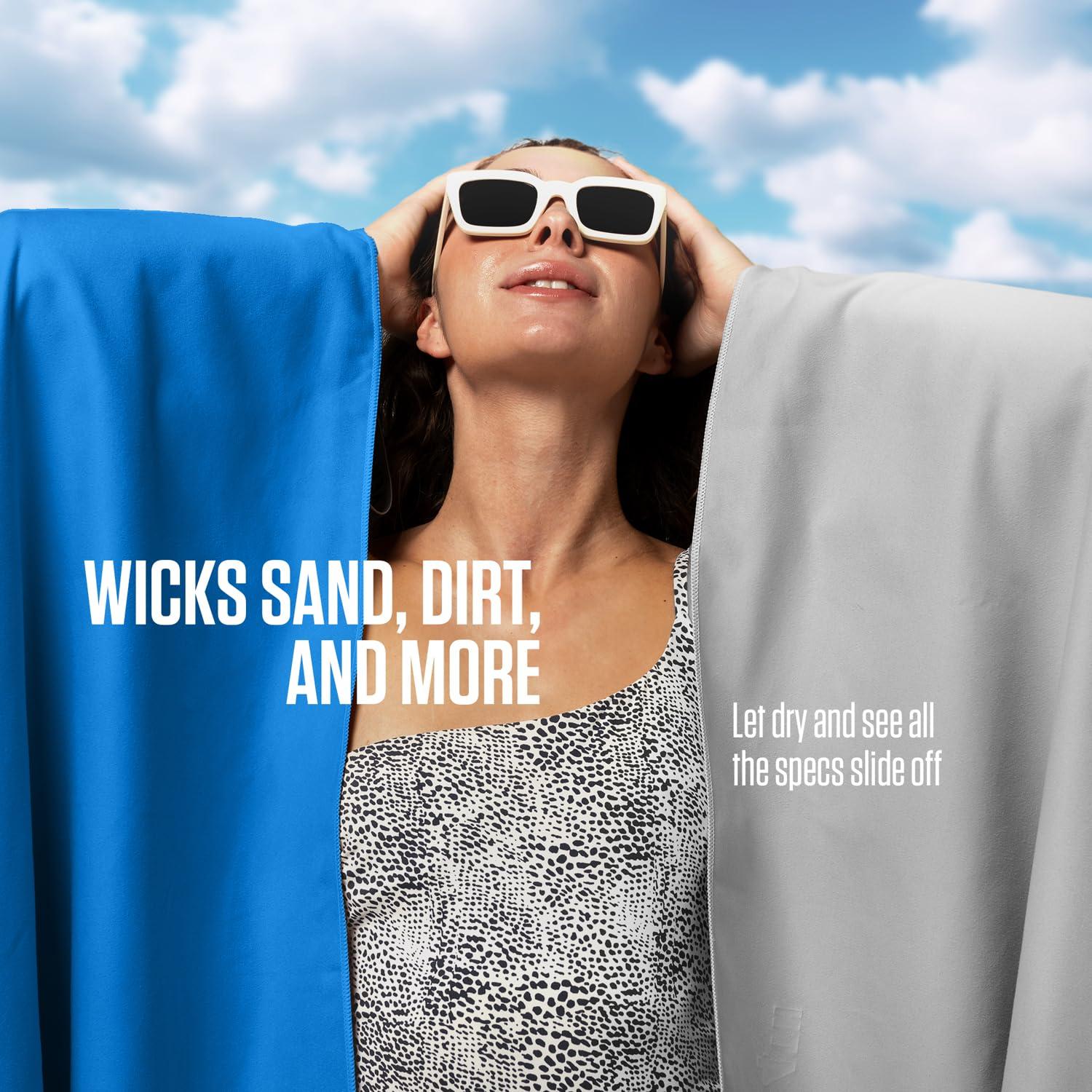 VENTURE 4TH VENTURE 4TH Travel Toiletry Bag & Quick Dry Towel Set - Ideal Travel Bundle for Camping, Hiking, Backpacking and Business Trips - Size M Travel Towel