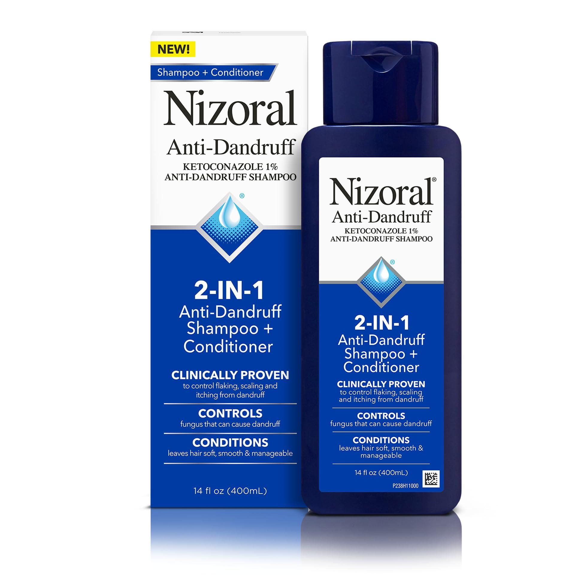 Nizoral Nizoral 2-IN-1 Anti-Dandruff Shampoo & Conditioner with 1% Ketoconazole, 14 fl oz