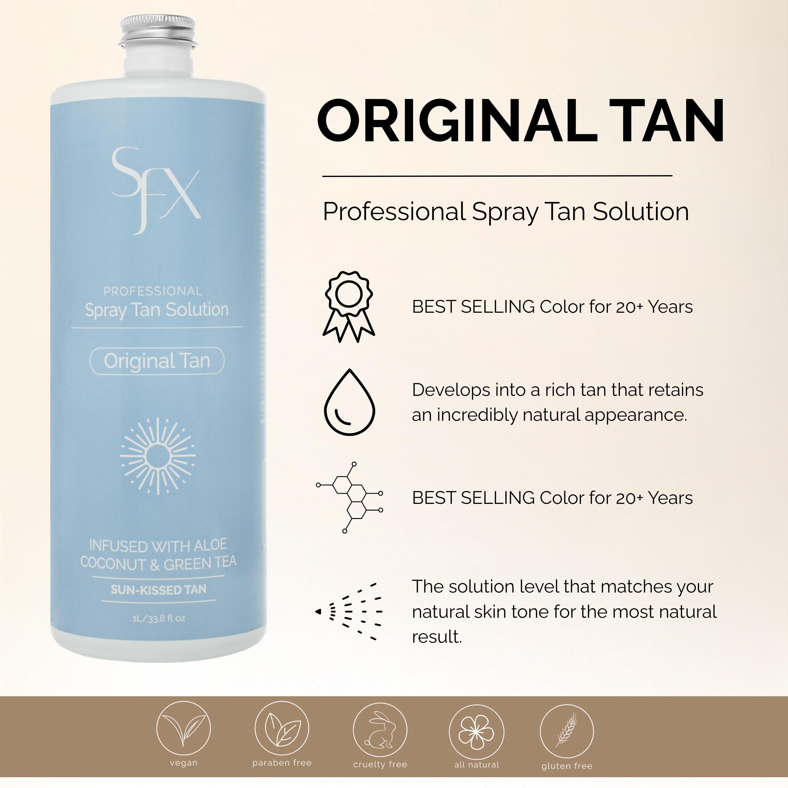 SunFX SunFX Original Tan - All Natural Spray Tanning Solution 4 fl oz | LIGHT SUMMER)
