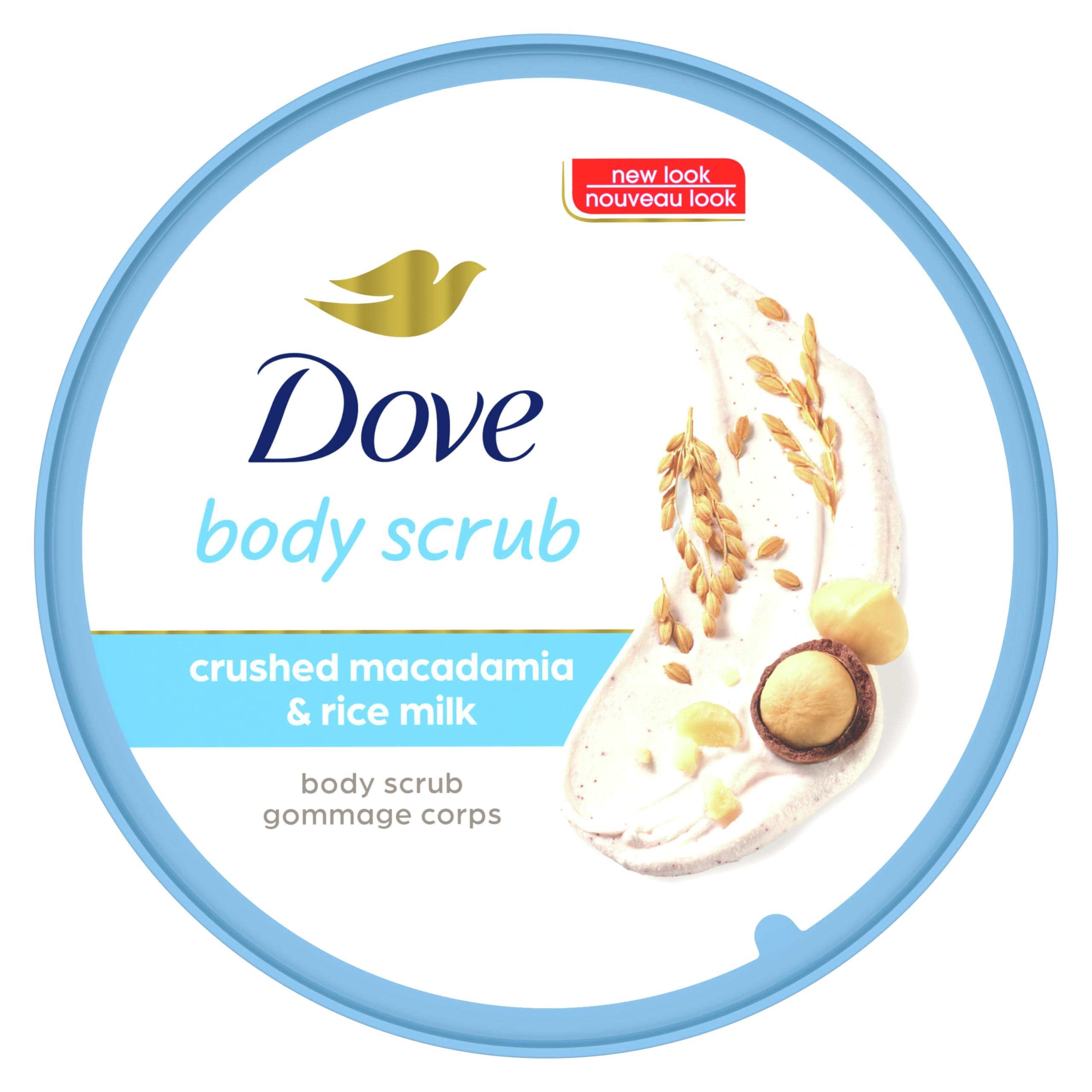 Dove Dove Body Wash Deep Moisture with Pump For Dry Skin Moisturizing 30.6 Fl Oz Pack of 3 Bundle Scrub Macadamia & Rice Milk Body 10.5 oz