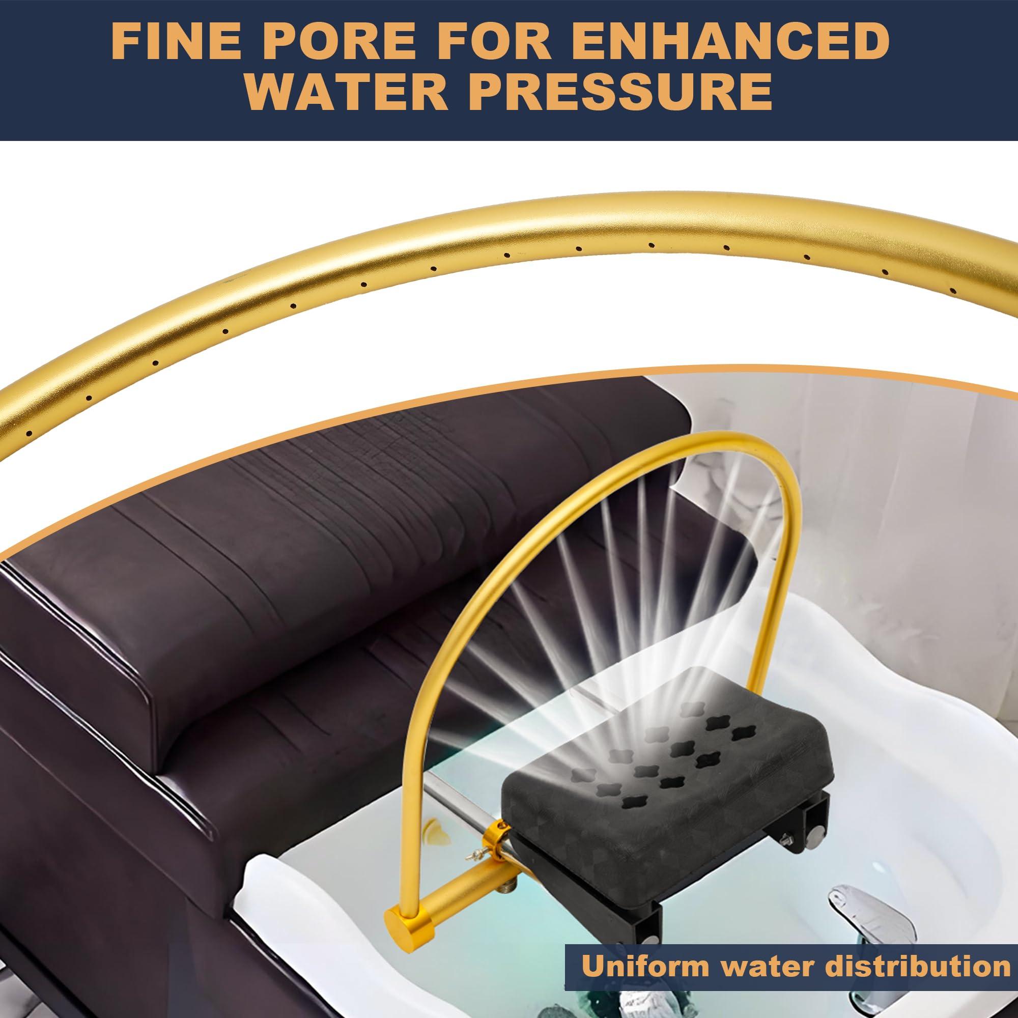 yeshine Water Circulation Rack with Pillow Kit, Head Spa Equipment Frame with Outlet Holes, Head Spa Waterfall Equipment, Water Circulation Frame for Most Salon Massage Hair Shower Shampoo Bed Accessories