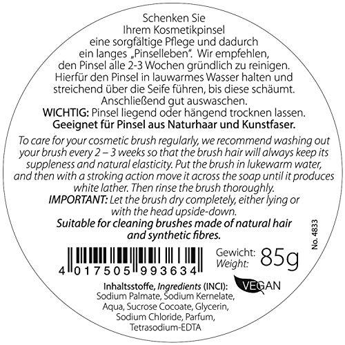 da Vinci Brushes da Vinci Cosmetics Series 4833 Brush Cleaning Soap - Large Size - Vegetable oil based, reconditioning soap for natural & synthetic brushes. 85 Gram Bar