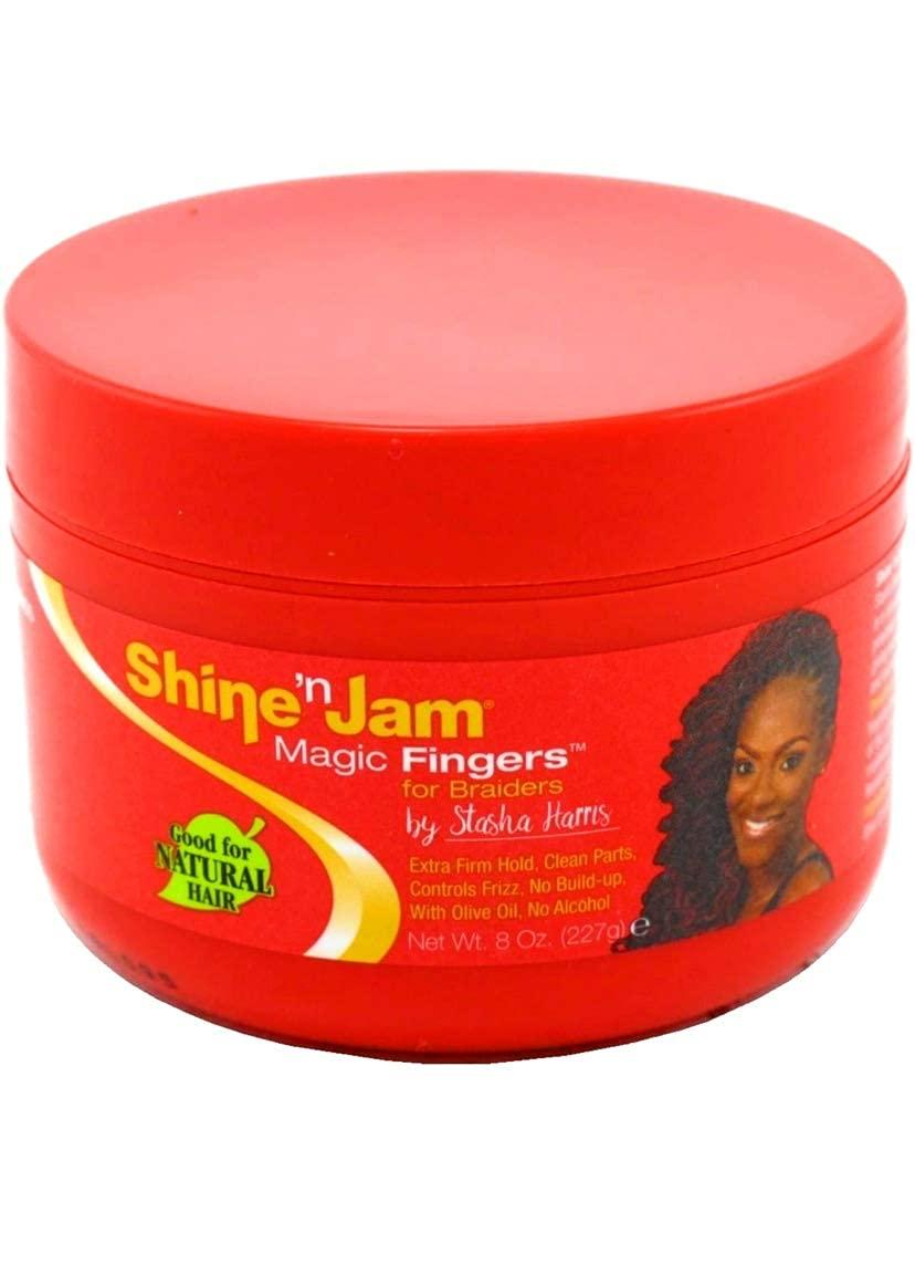 Shine N Jam 4 pack Shine N Jam Magic Fingers For Braiders Extra Firm Hold, 8 Ounce