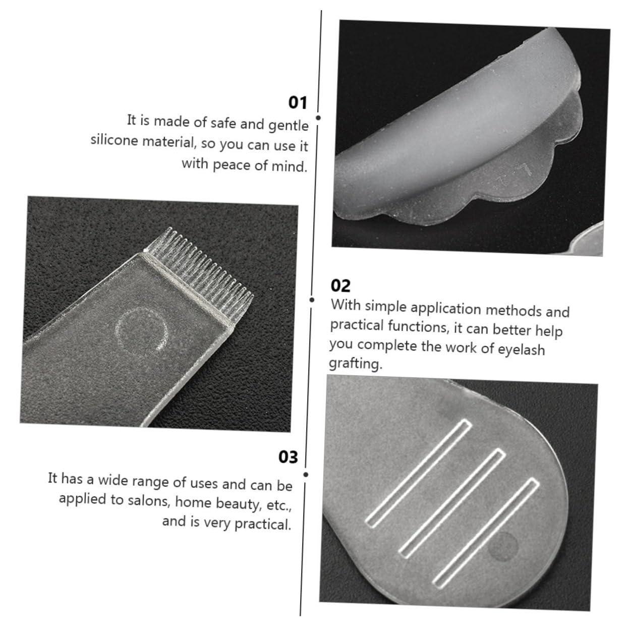 balacoo Balacoo 3 Sets Y-Shaped Mascara Brush Eyelash Extension Kit Eyeliner Stencil Eyelash Curler Eyeliner Protector Tool Kits Mascara Shield Mascara Tool Applicator White