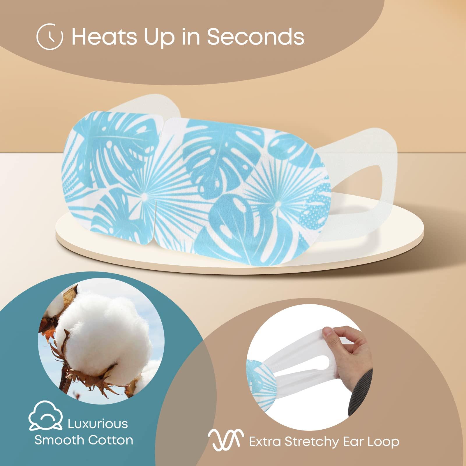 DROP OF DIVINITI 16-Pack Steam Eye Mask - Self Warming Heated Eye Mask for Dry Eyes, Up to 110F Degrees, Fast Soothing Relief - Puffy Eyes, Insomnia, Migraine - Stye Eye Treatment - Warm Compress for Eyes DiviniTi