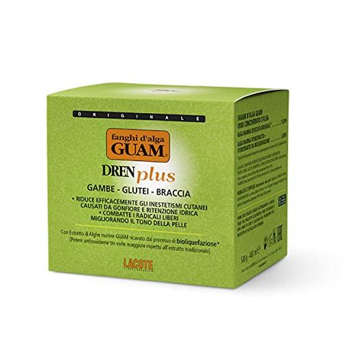 Guam Guam Draining Body Wrap, DREN PLUS Seaweed Mud Body Wraps for Lymphatic Drainage against Water Retention and Swelling (1.1 LB)