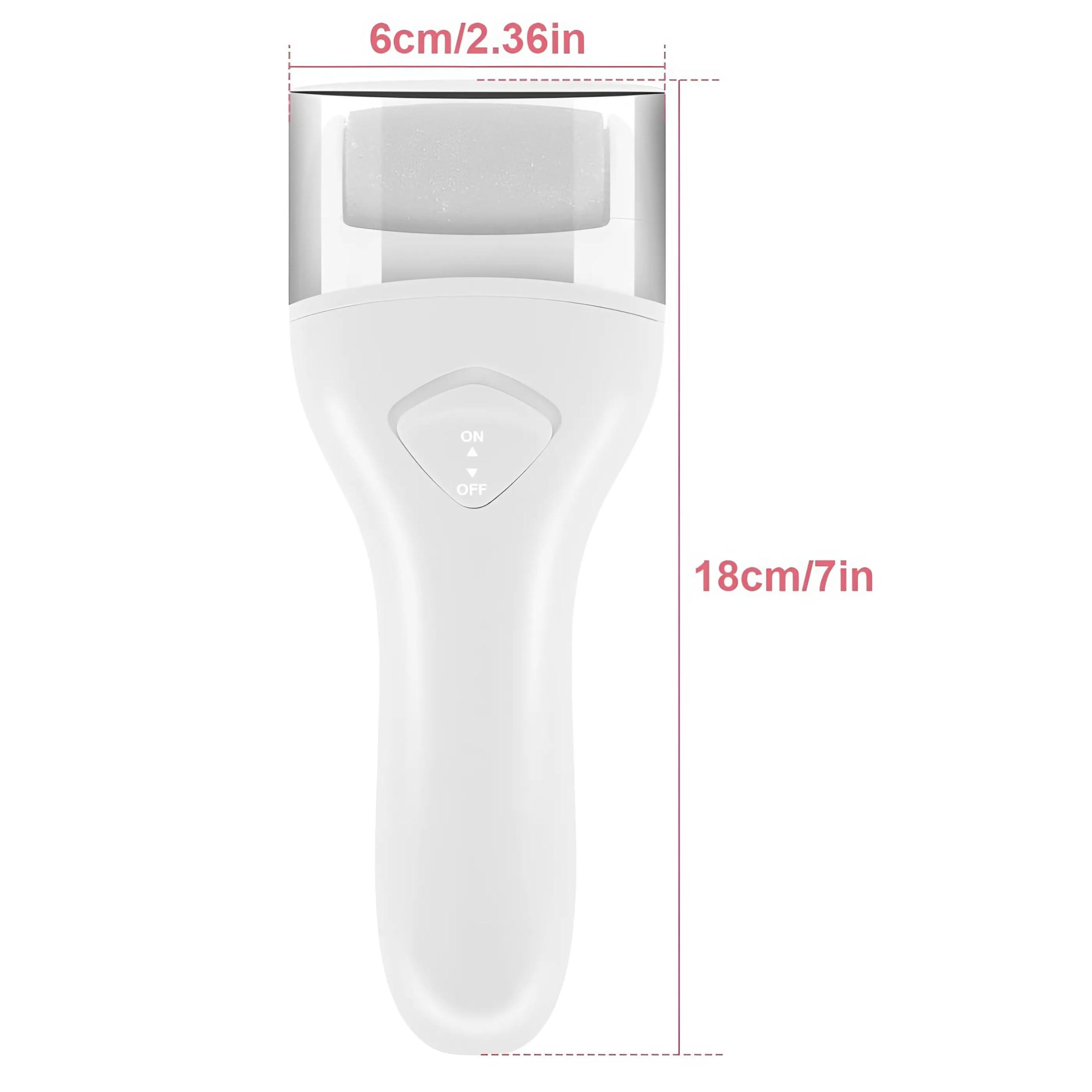 PeakTrend PeakTrend Electric Foot File Grinder Dead Dry Skin Callus Remover Rechargeable Feet Pedicure Tool Foot Care Tools for Hard Cracked Clean with 2 Grinding Heads