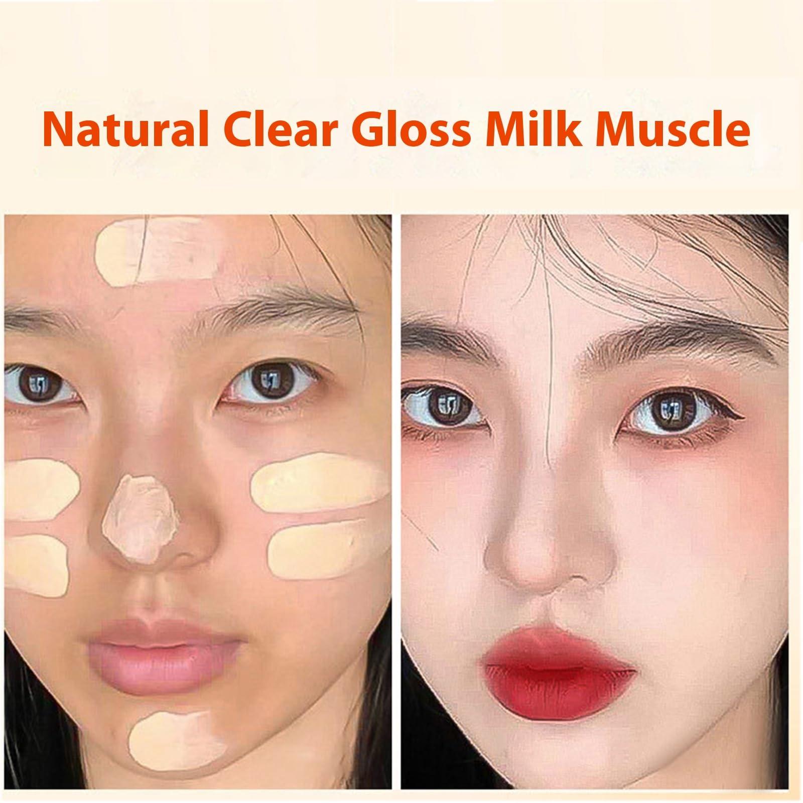 Zabernim Uodo Liquid Foundation, Uodo Moisturizing Light Foundation, Light And Long-Lasting Coverage for All Skin (Ivory white)