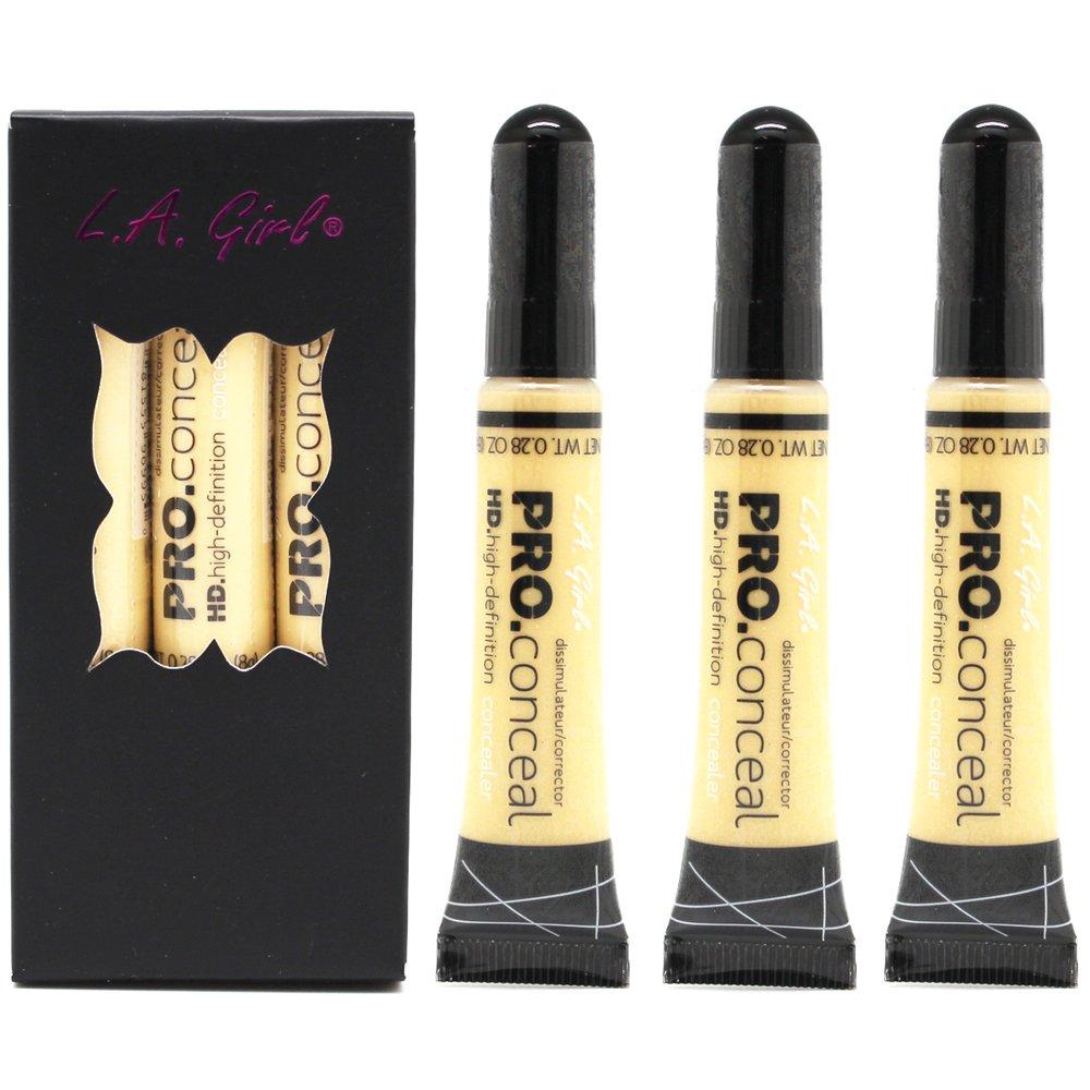 L.A. Girl LA Girl Pro Coneal HD. High Definiton Concealer 0.25 oz GC995 Light Yellow (6 pcs Light Yellow)