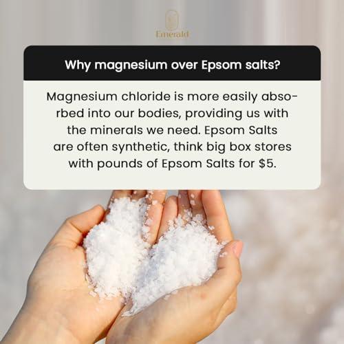 practicality Practicality Magnesium Flakes for Bath |100% Natural USA-Sourced and Manufactured Magnesium Chloride Flakes - Great for Foot & Body Relaxation, Better Absorption Over Epsom Salt | 32 FL OZ | 1 Pc