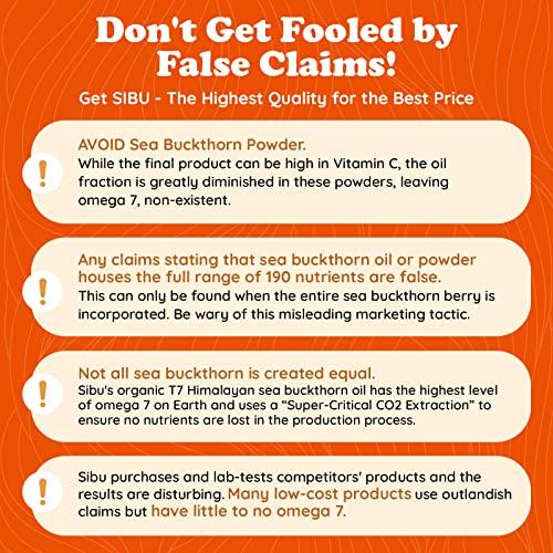 sibu sibu Premium Himalayan Sea Buckthorn Seed Oil, 4 oz