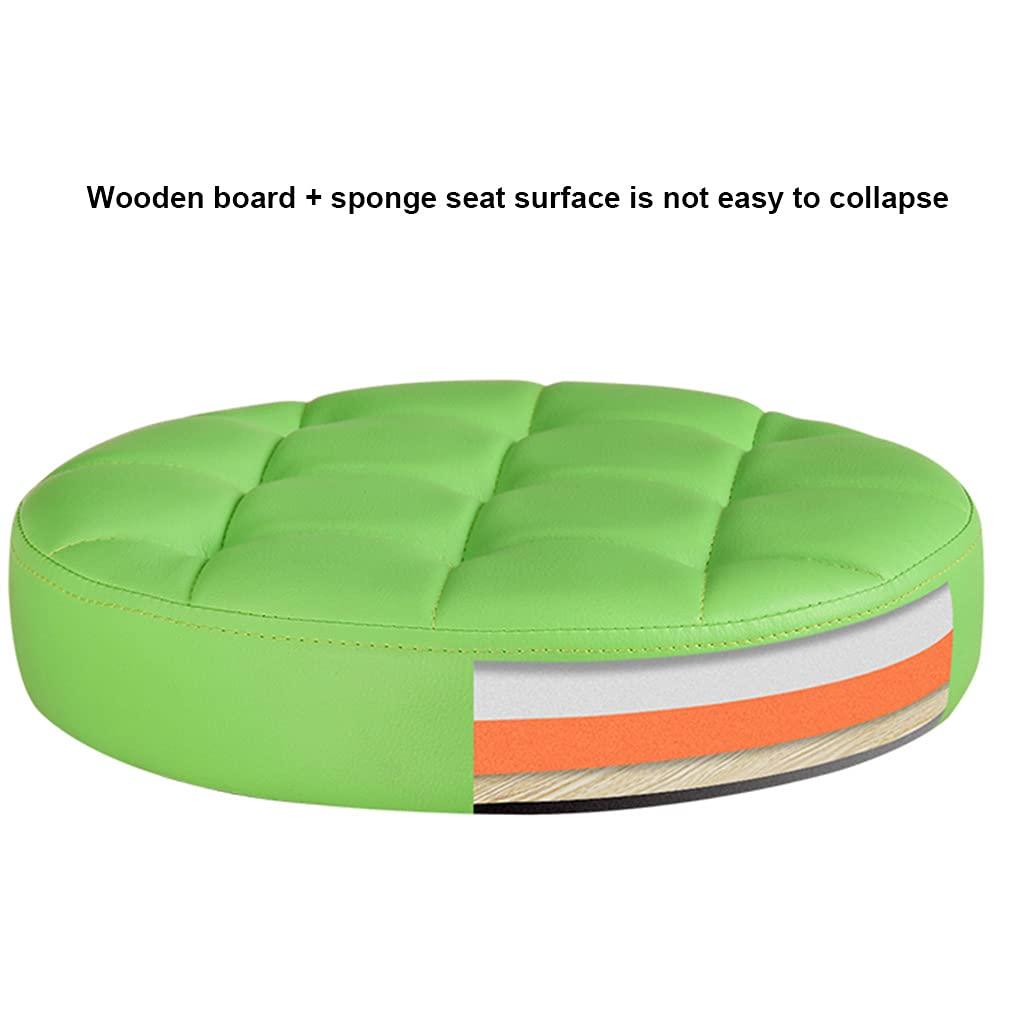 ZHOUXIAO ZHOUXIAO Counter Stools,Rolling Swivel Bar Stool with Wheels,Massage Salon Stool, Adjustable Hydraulic Stools PU Leather Bar Stool Shop Stool with Footrest Tattoo Facial Spa red