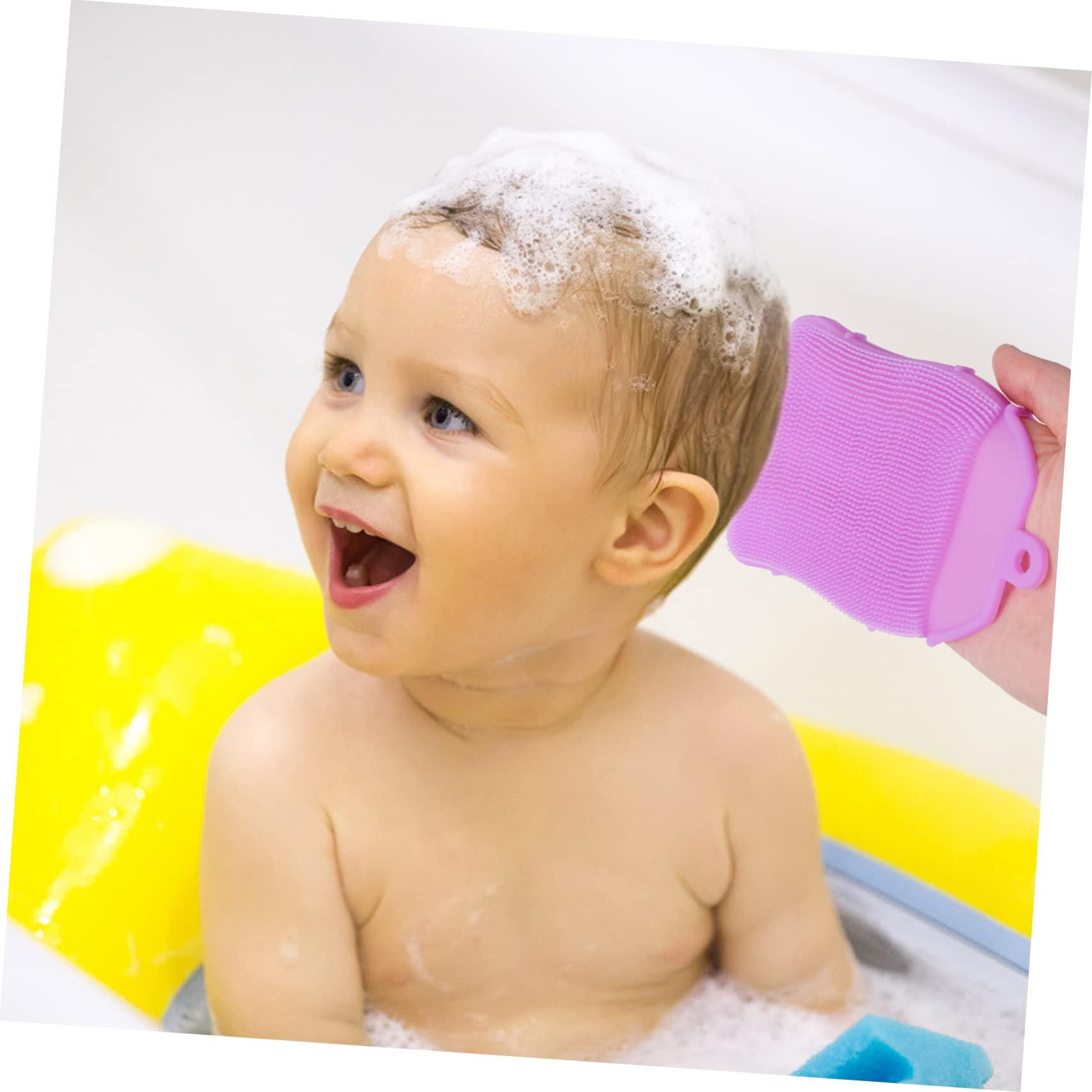Gogogmee Gogogmee Silicone Baby Shower Bath Brush for Infants Family Bathing Tool Exfoliating Pad Gentle on Skin Easy to Clean Non-Slip
