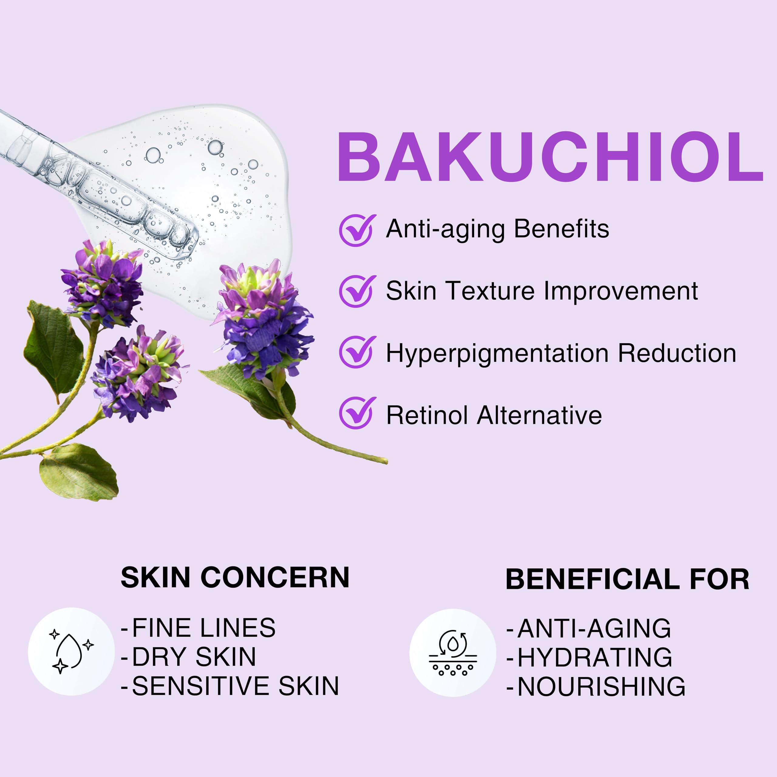 CELDYQUE Korean Bakuchiol Concentrate DIY Mix-in Serum 30,000 ppm - High Potency Retinol Alternative | Wrinkle Reduction Skin Firming & Smoothing - Anti-Aging Sensitive Skin Vegan & Cruelty-Free Non-GMO 1 oz