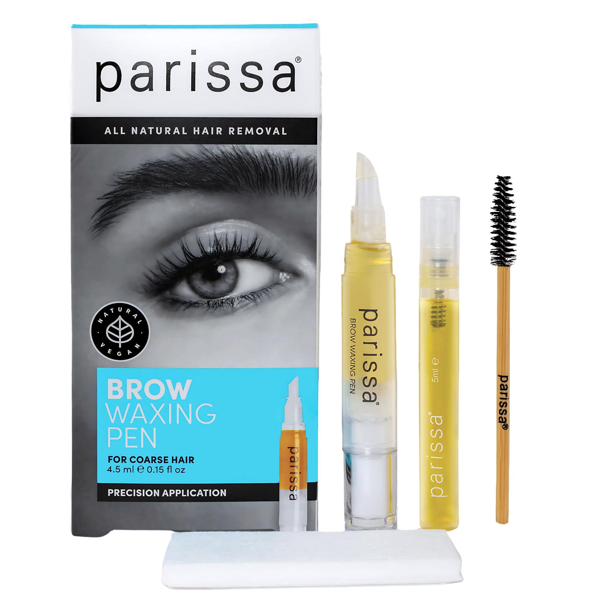 Parissa Parissa Brow Waxing Pen, Salon-Style Hair Removal for Precise Eyebrow Shaping, Quick & Mess-Free, At-Home Waxing Kit