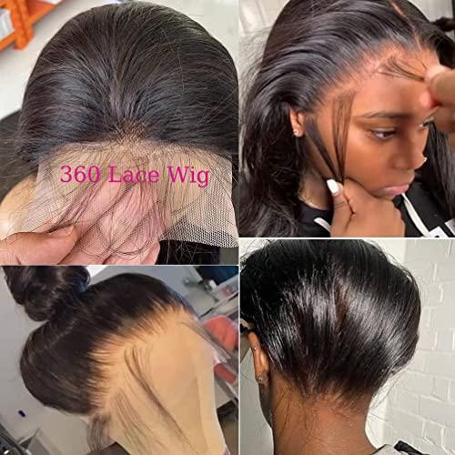 SWR 360 Lace Front Wigs Human Hair 150 Density Pre Plucked 360