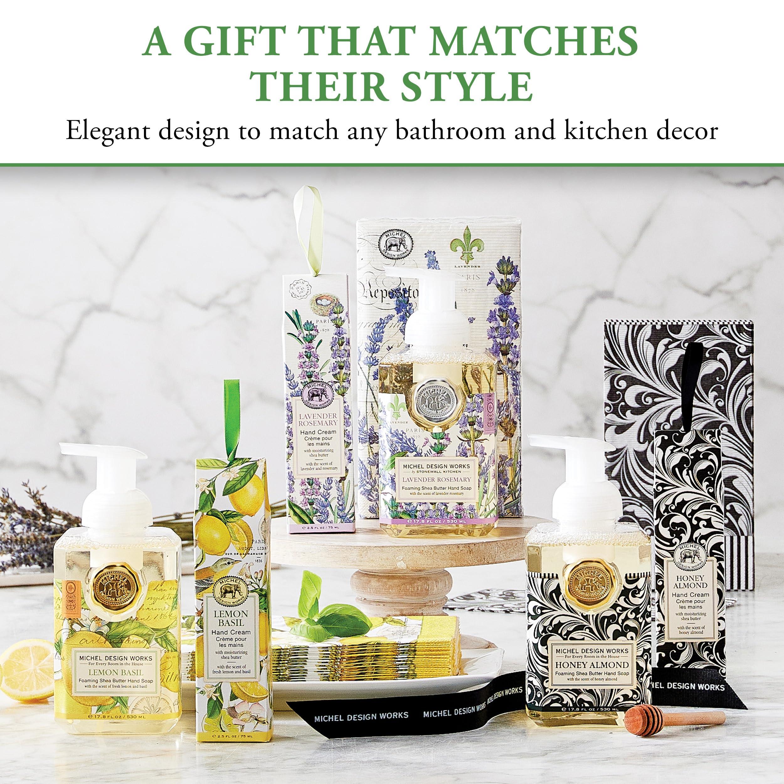 Michel Design Works Michel Design Works Foaming Hand Soap, 17.80-Fluid Ounce, Lemon Basil - 3-PACK